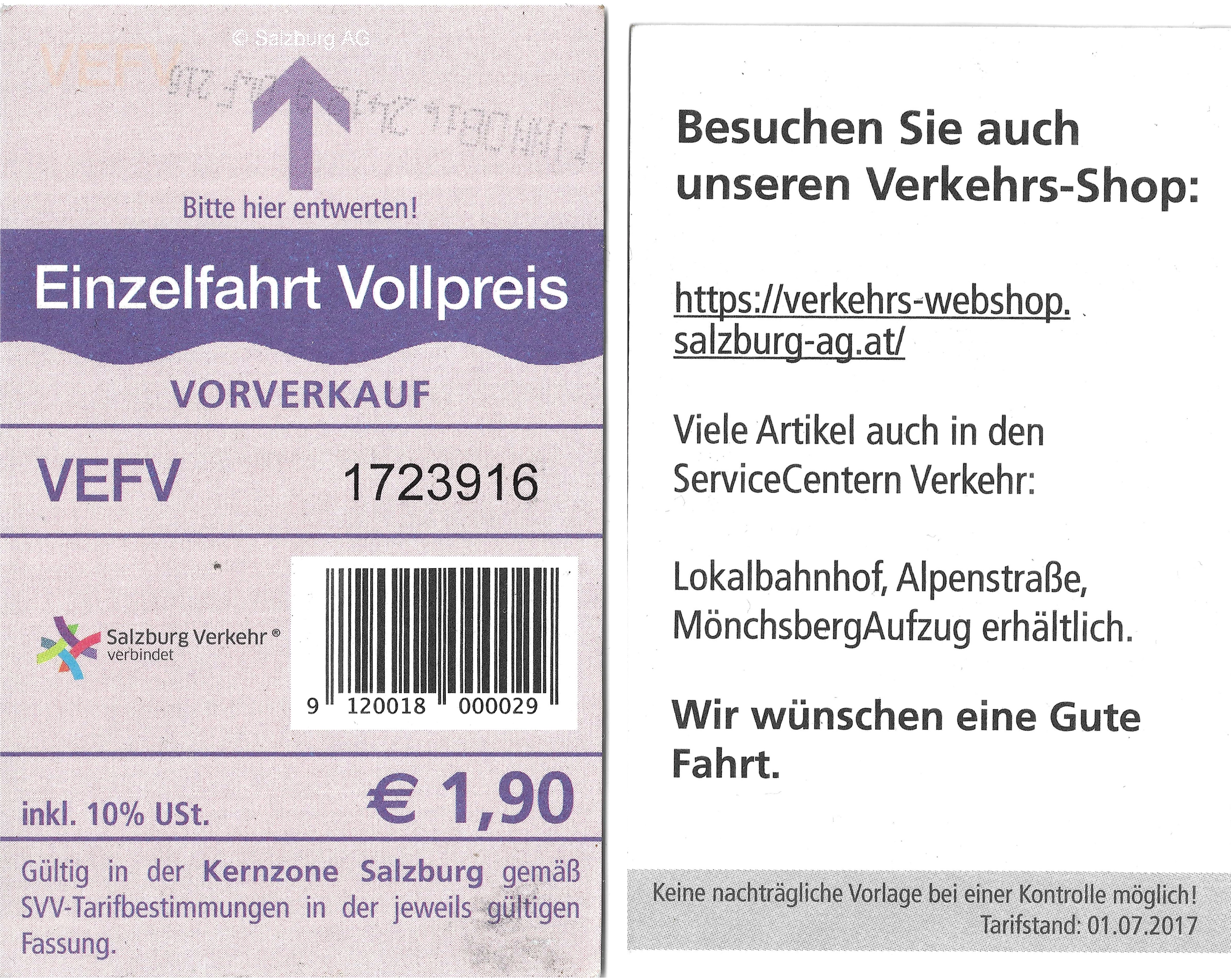 Salzburg — Tickets; Tickets (all)