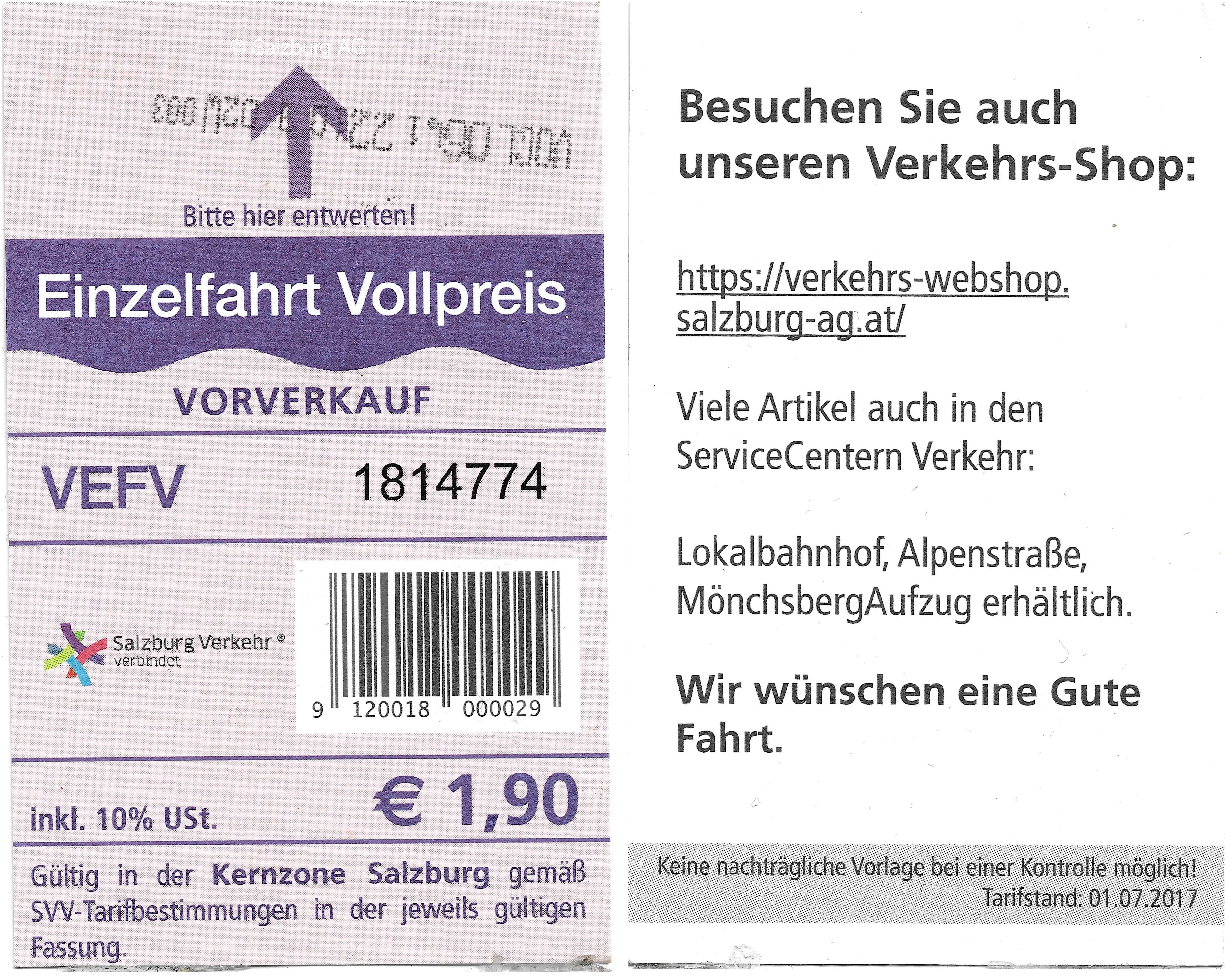 Salzburg — Tickets; Tickets (all)