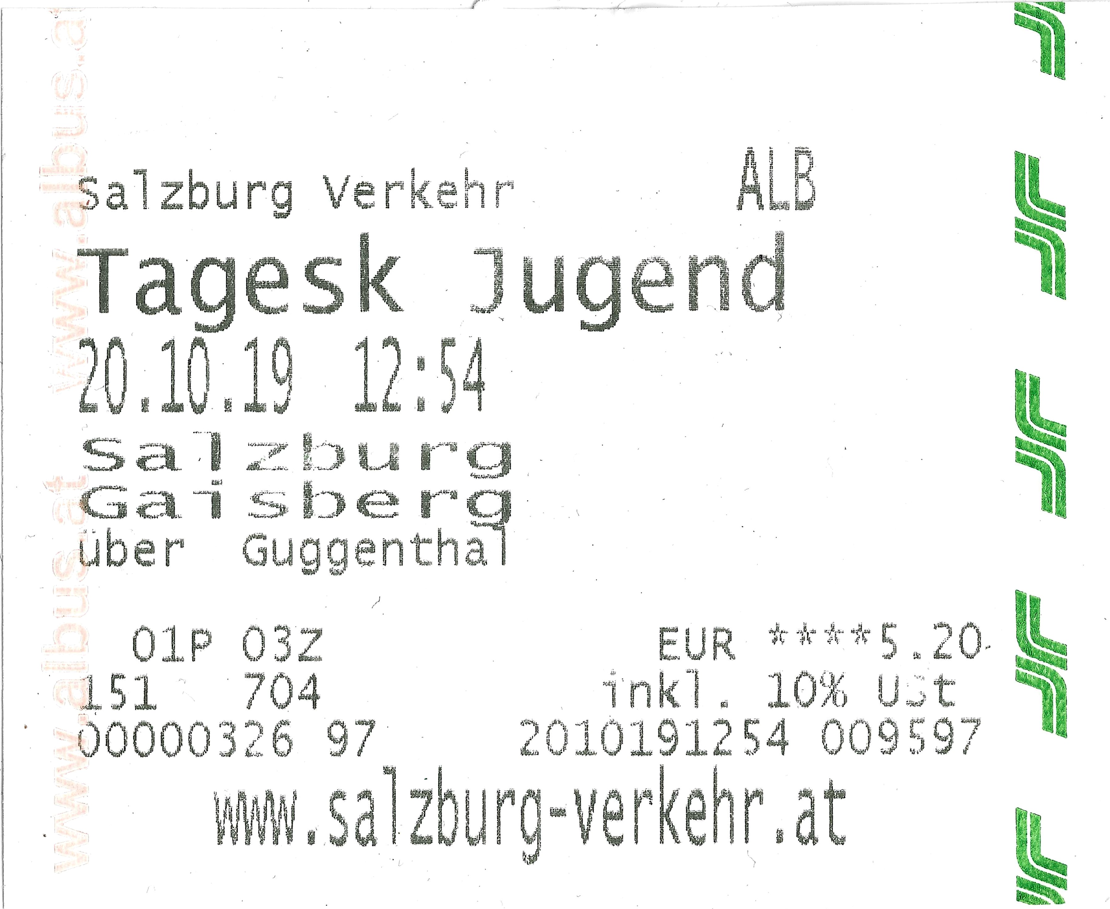 Salzburg — Tickets; Tickets (all)