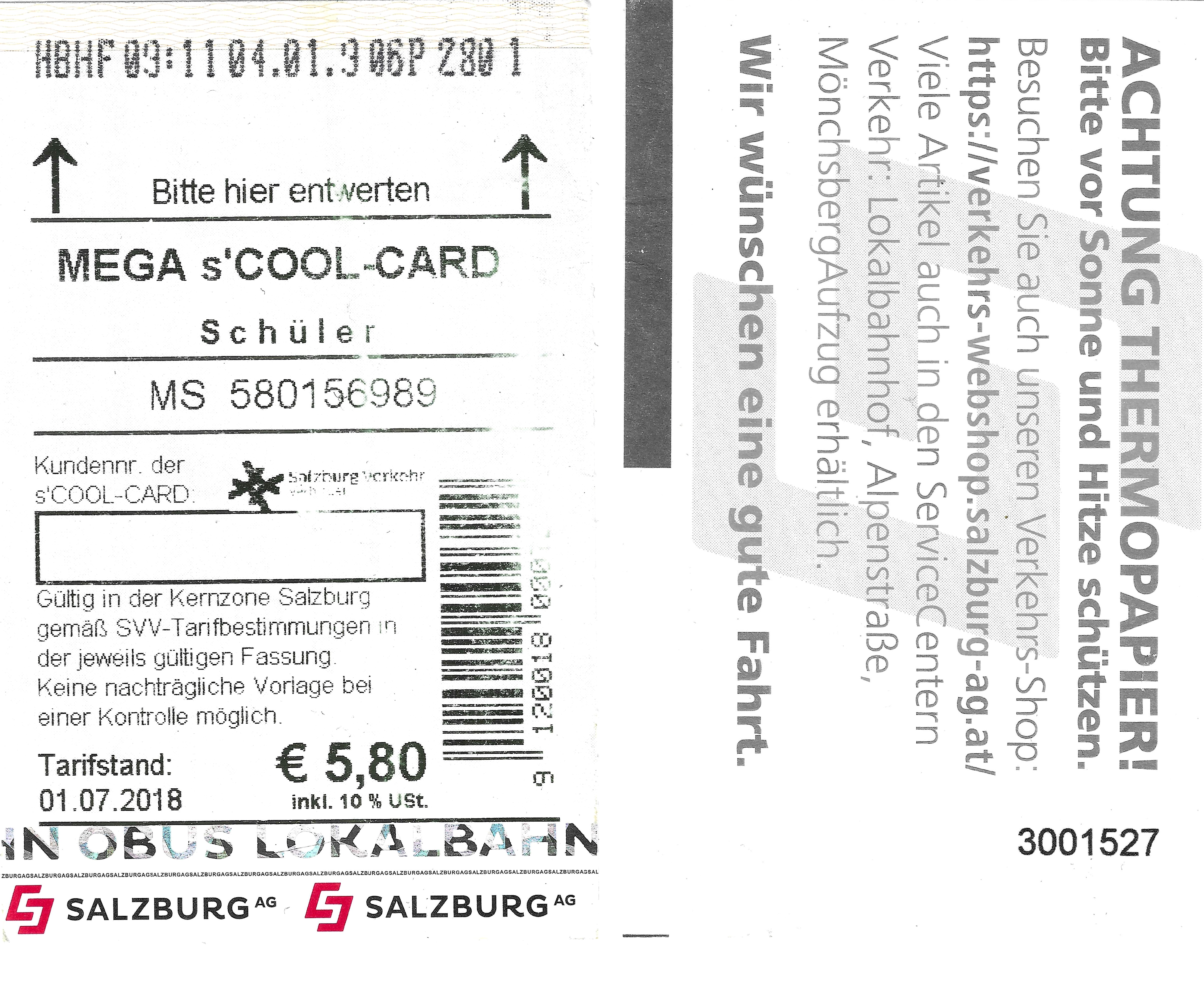 Salzburg — Tickets; Tickets (all)