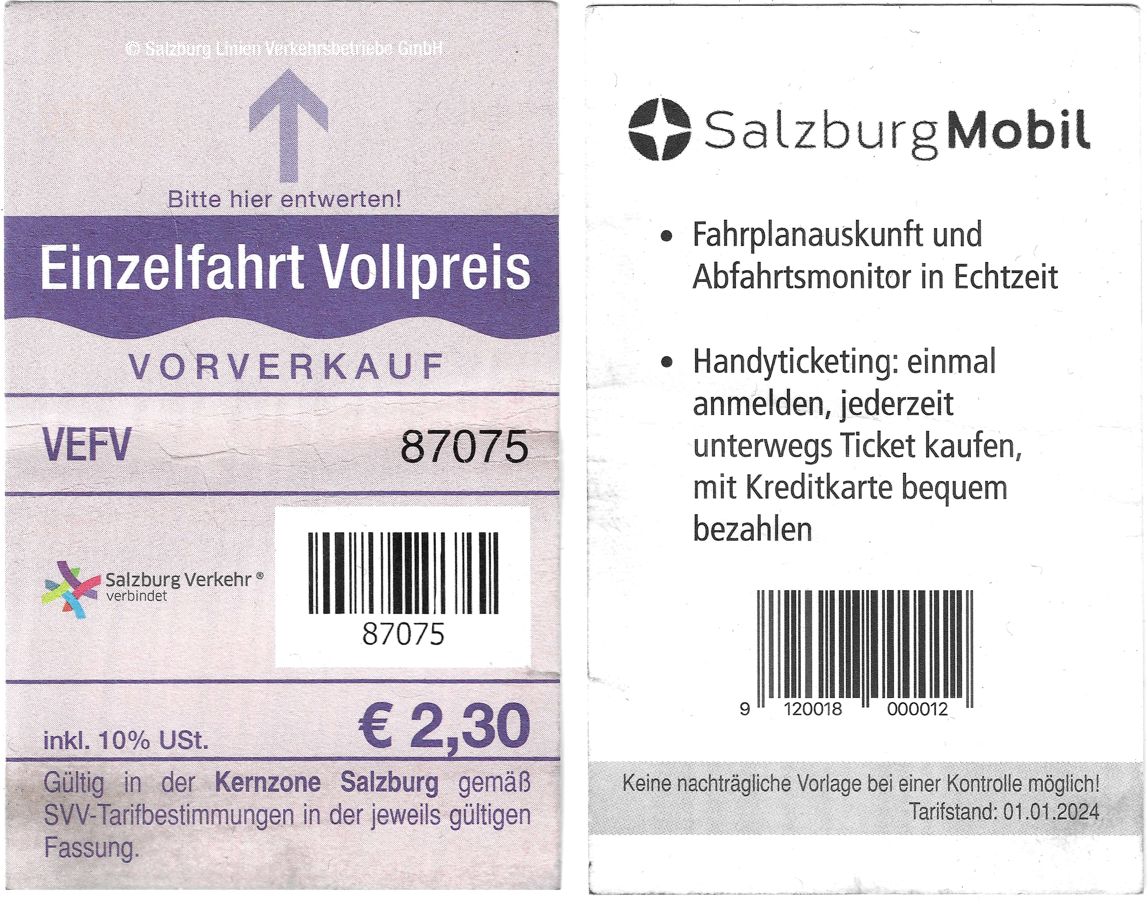 Salzburg — Tickets; Tickets (all)