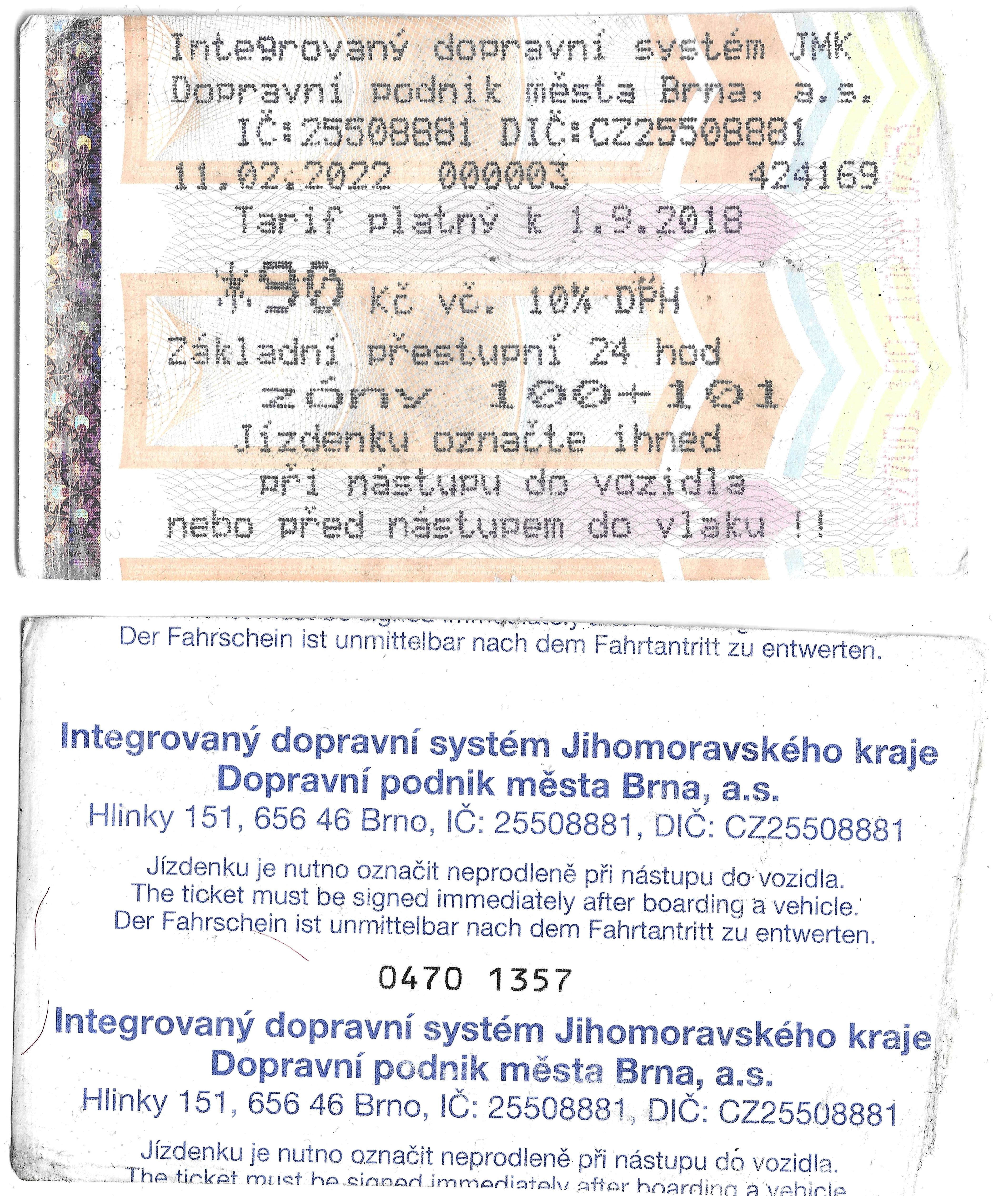 Brno — Tickets; Tickets (all)