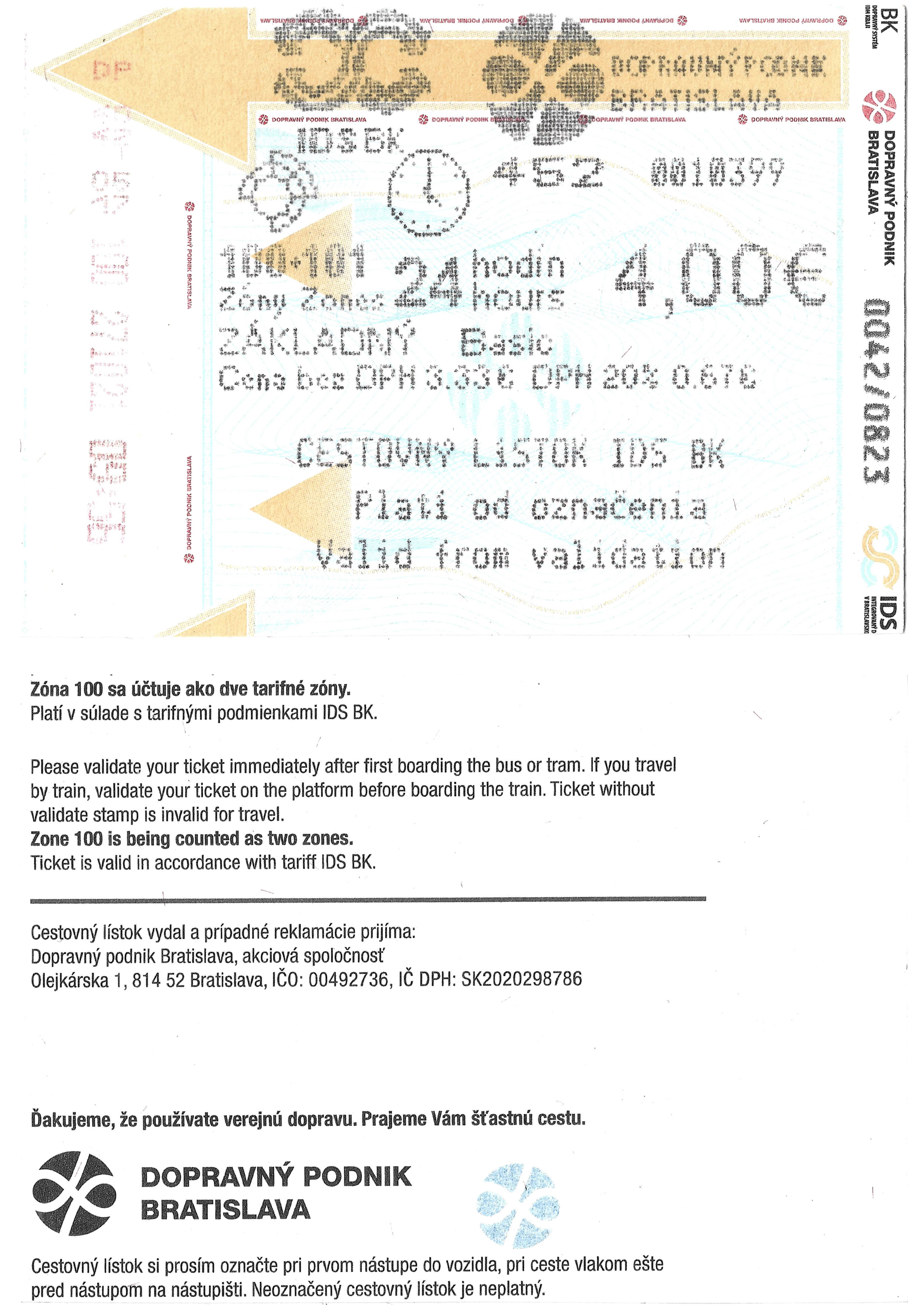 Bratislava — Tickets; Tickets (all)