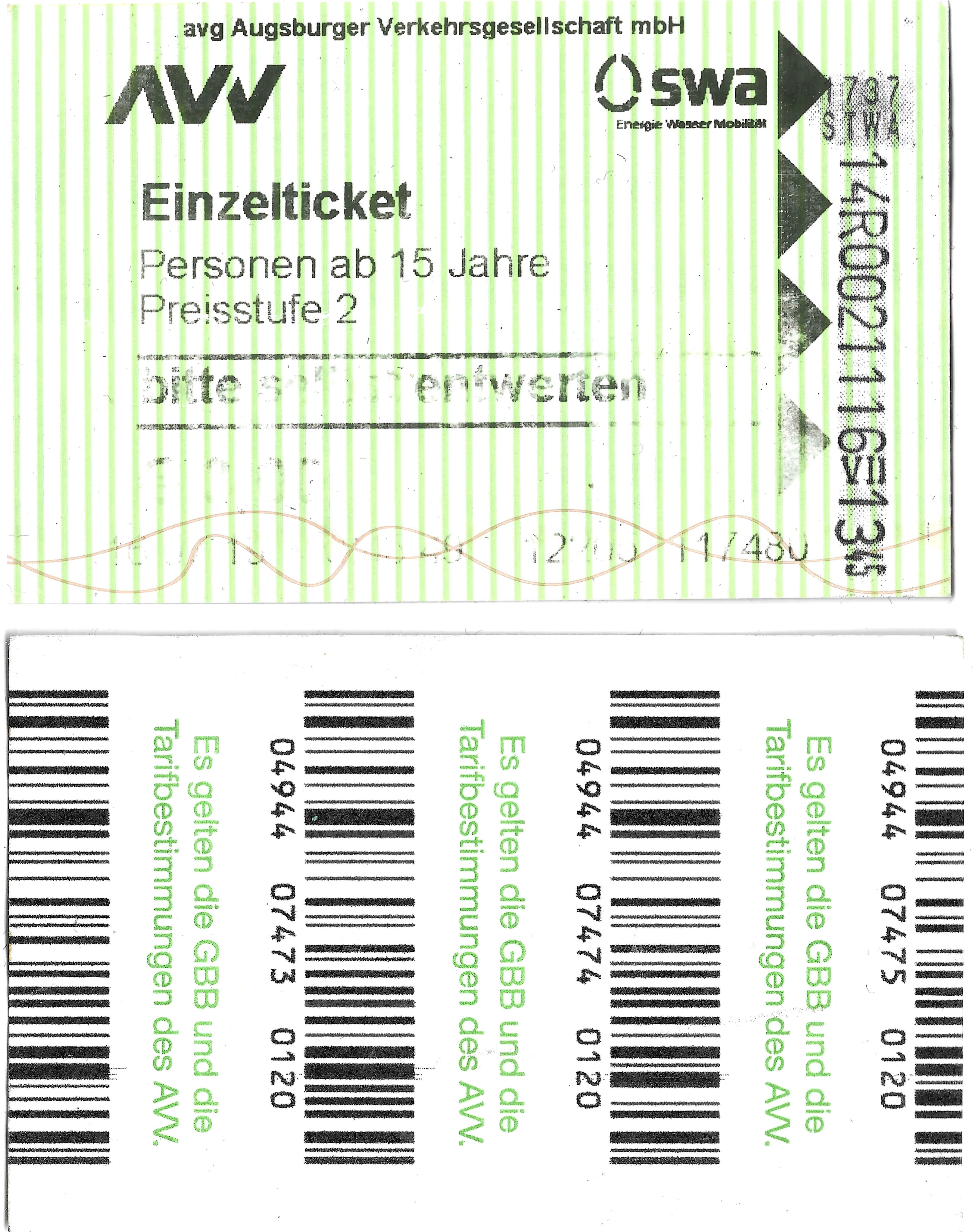 Augsburg — Tickets; Tickets (all)