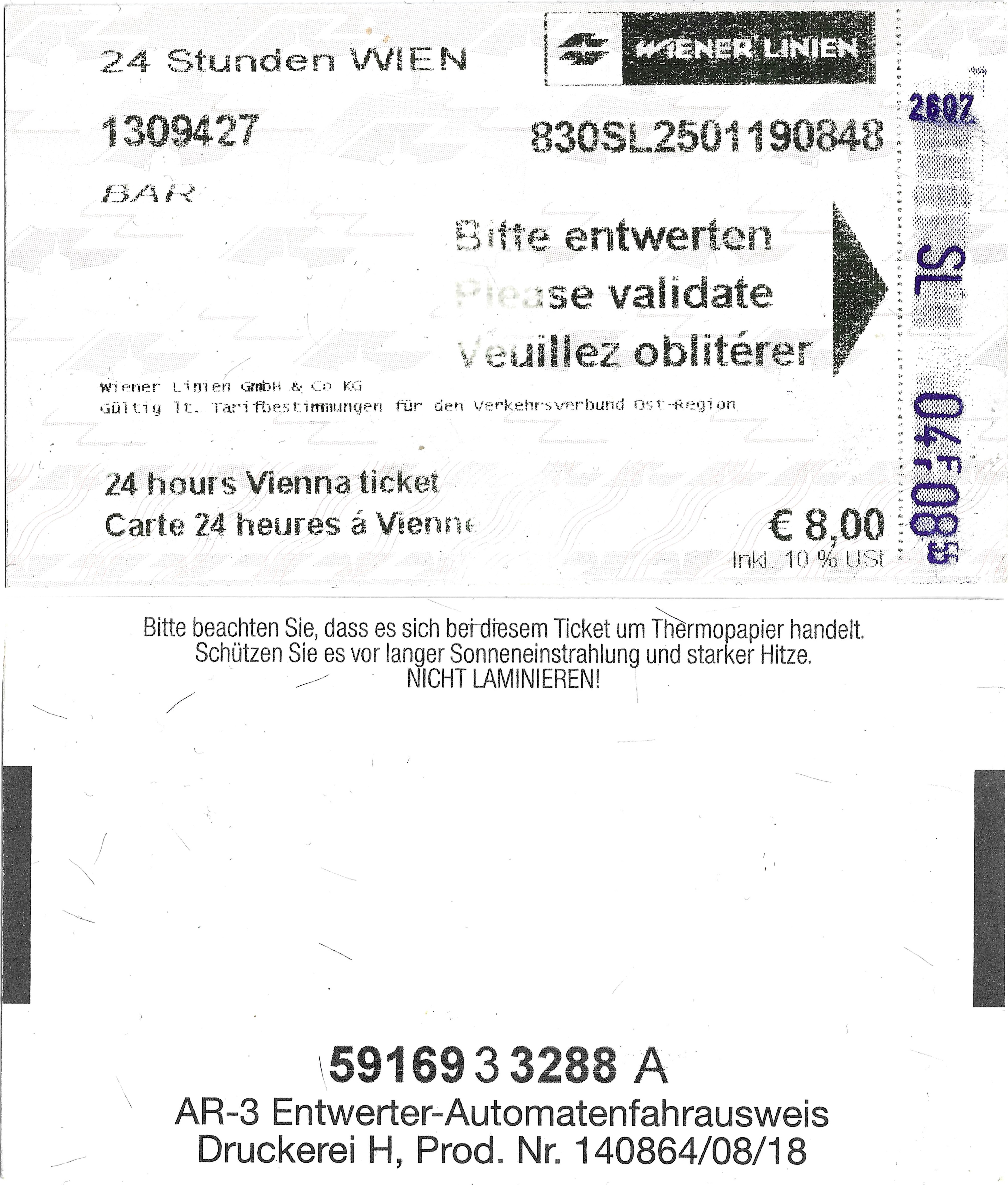 Vienna — Tickets; Tickets (all)