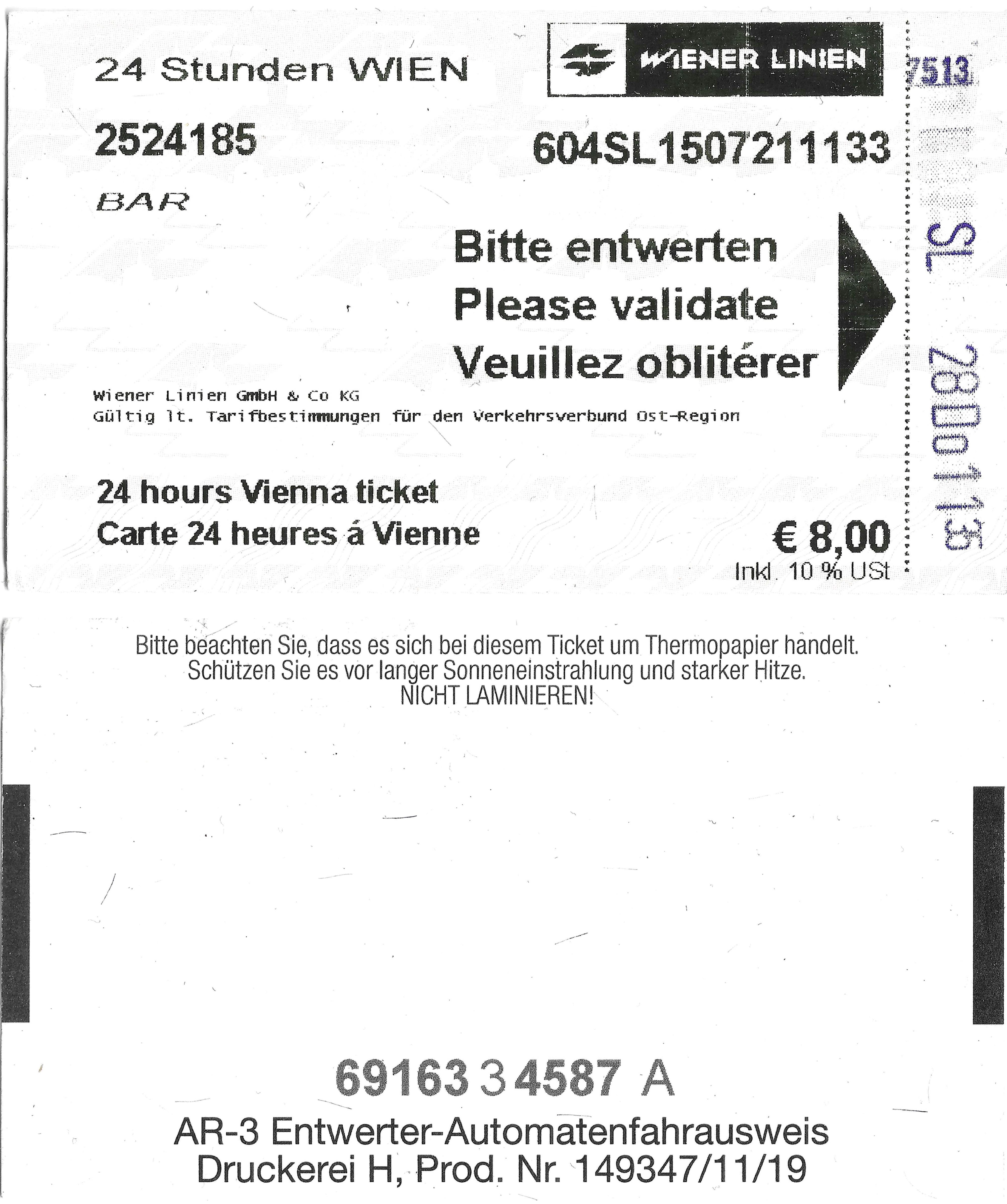 Vienna — Tickets; Tickets (all)