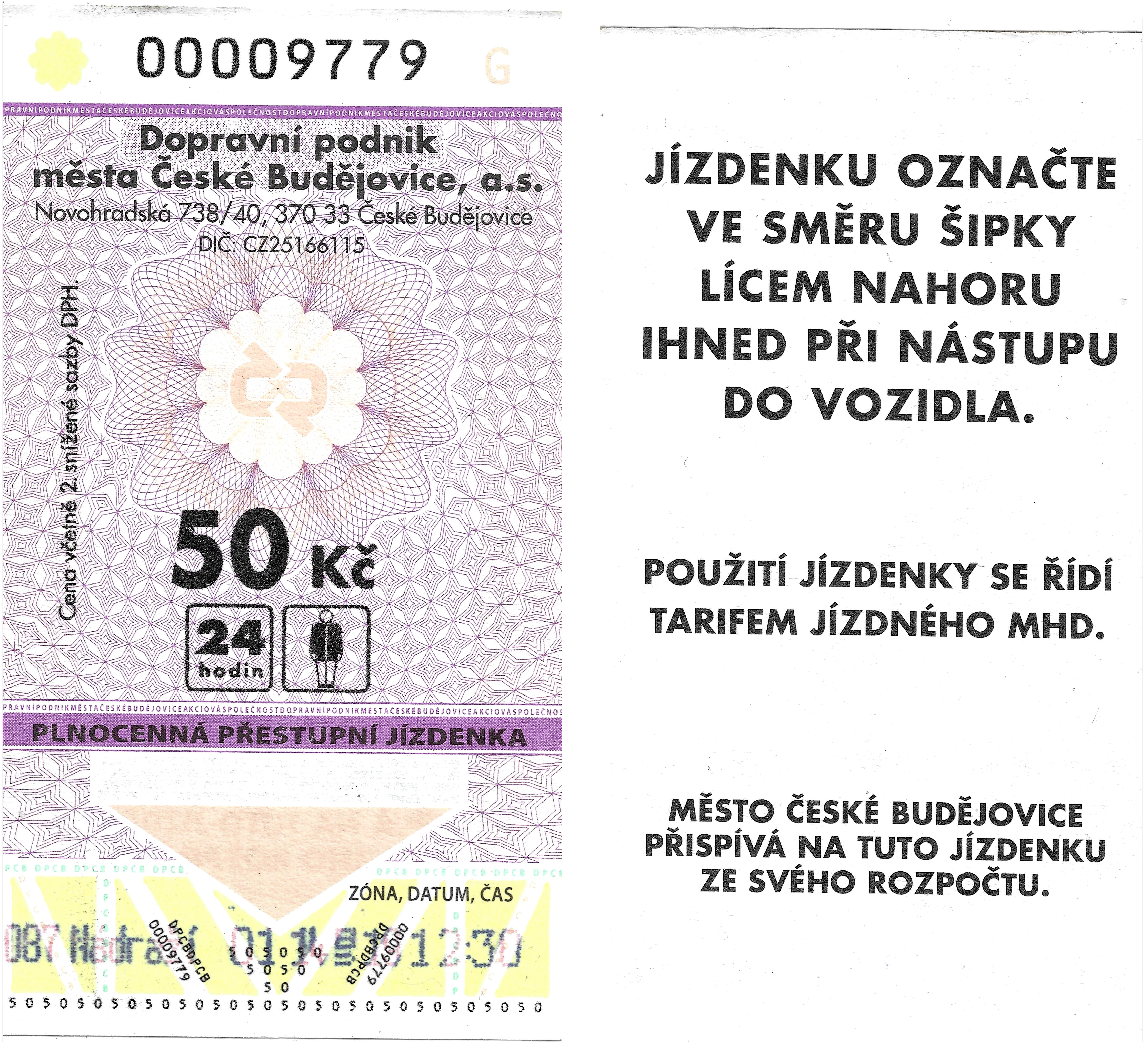 České Budějovice — Tickets; Tickets (all)