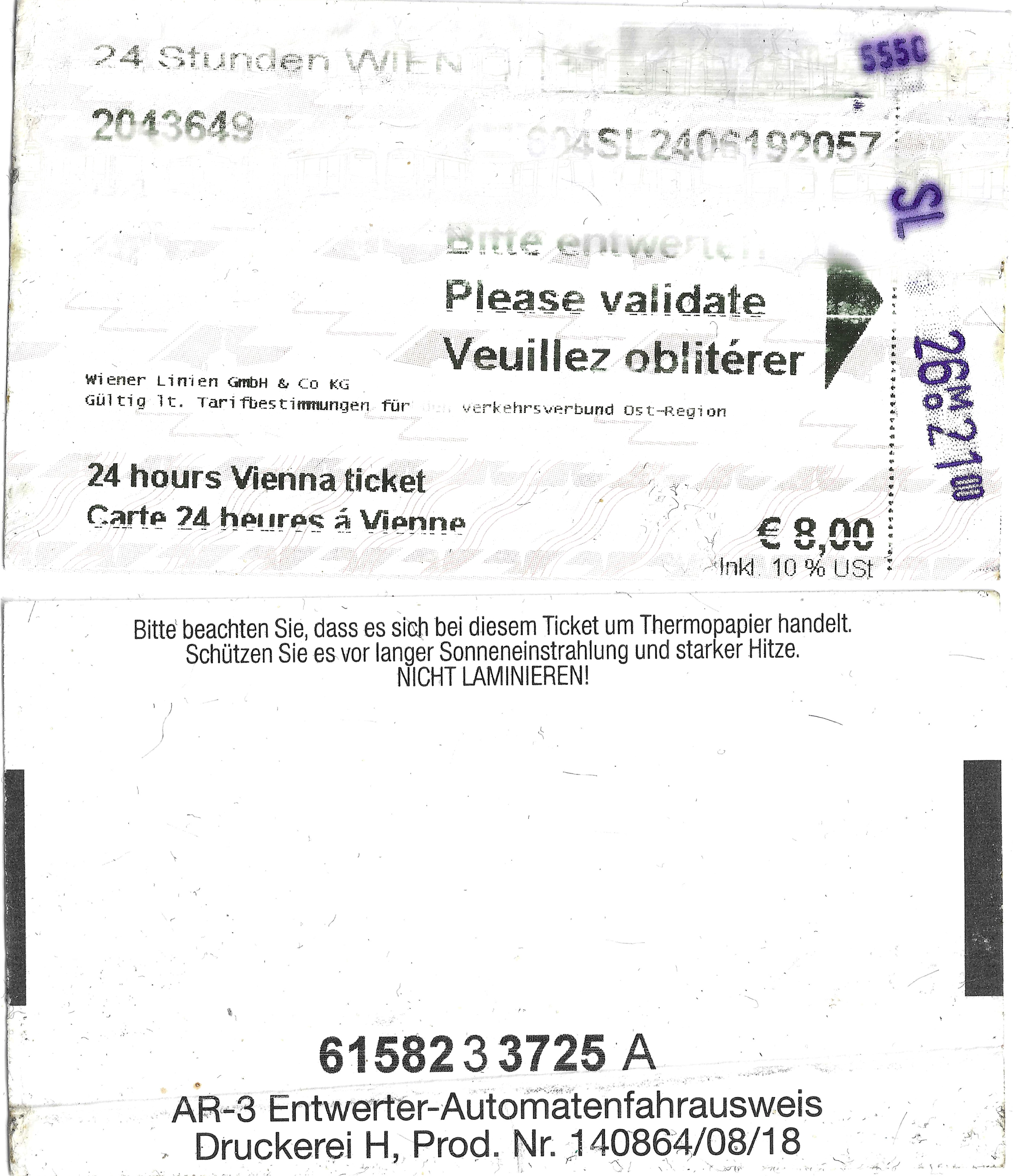 Vienna — Tickets; Tickets (all)