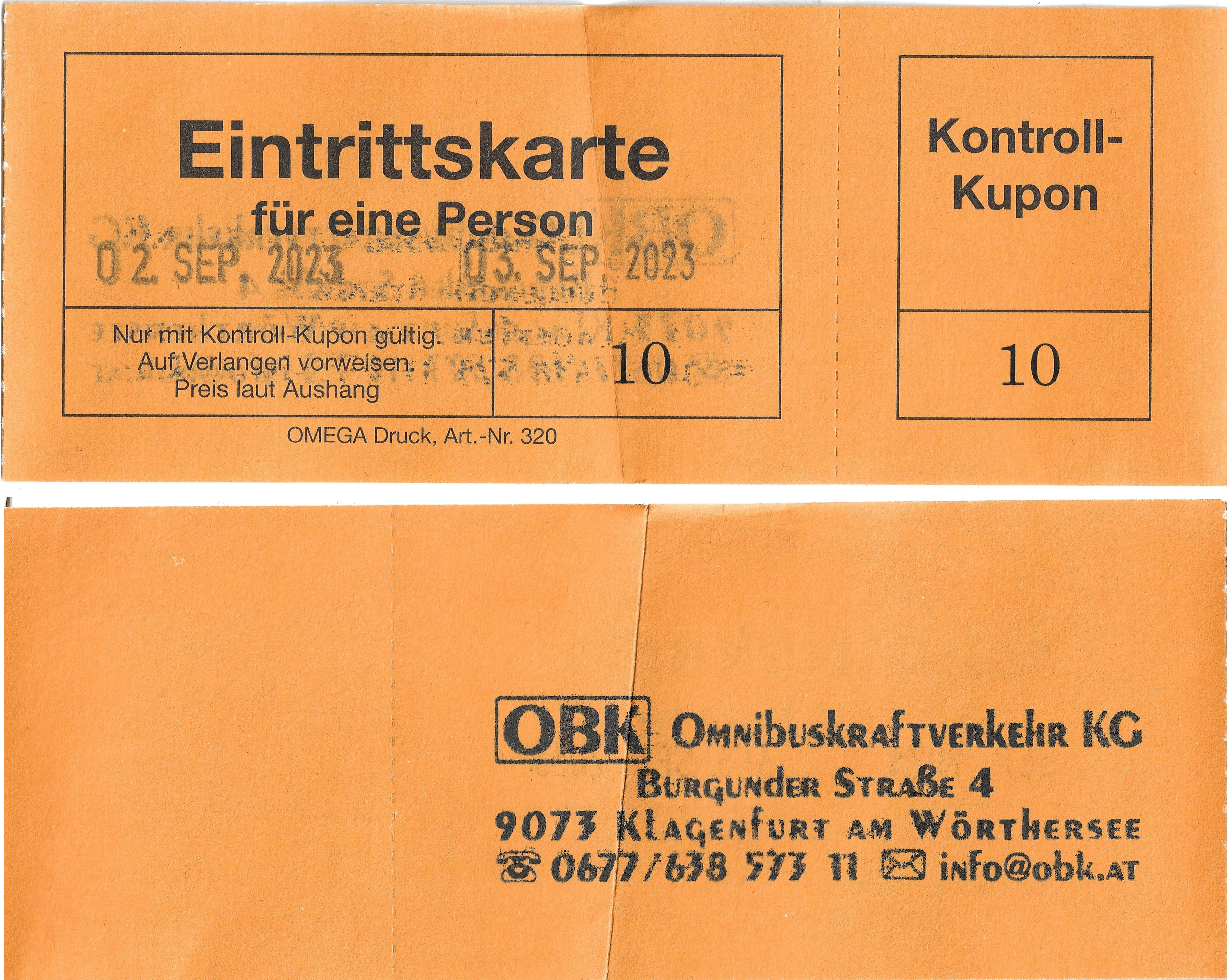 Völkermarkt — Tickets; Tickets (all)