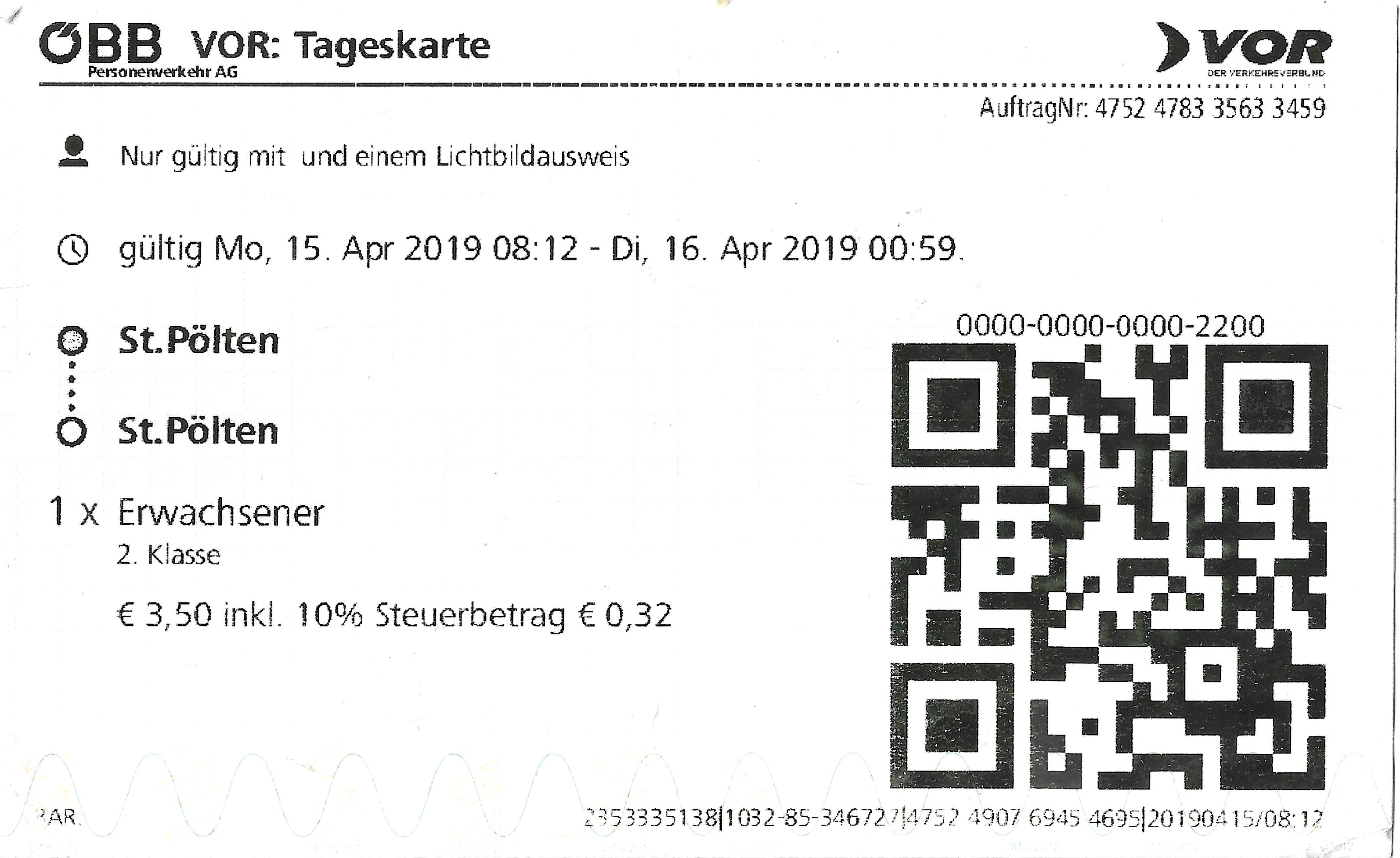 St. Pölten — Tickets; Tickets (all)