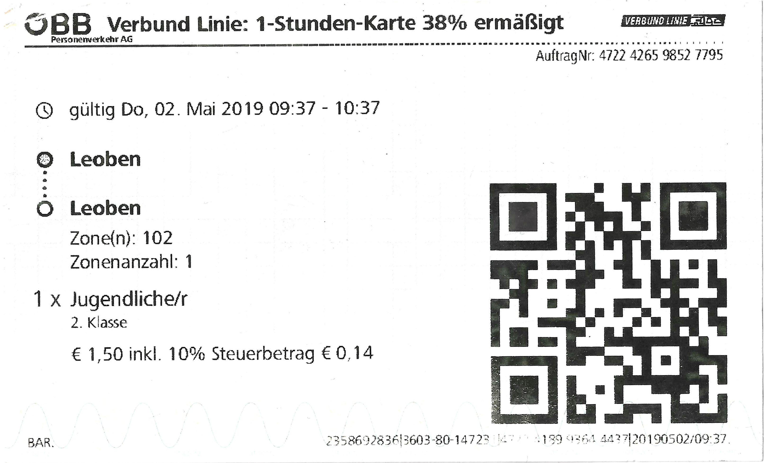 Leoben — Tickets; Tickets (all)