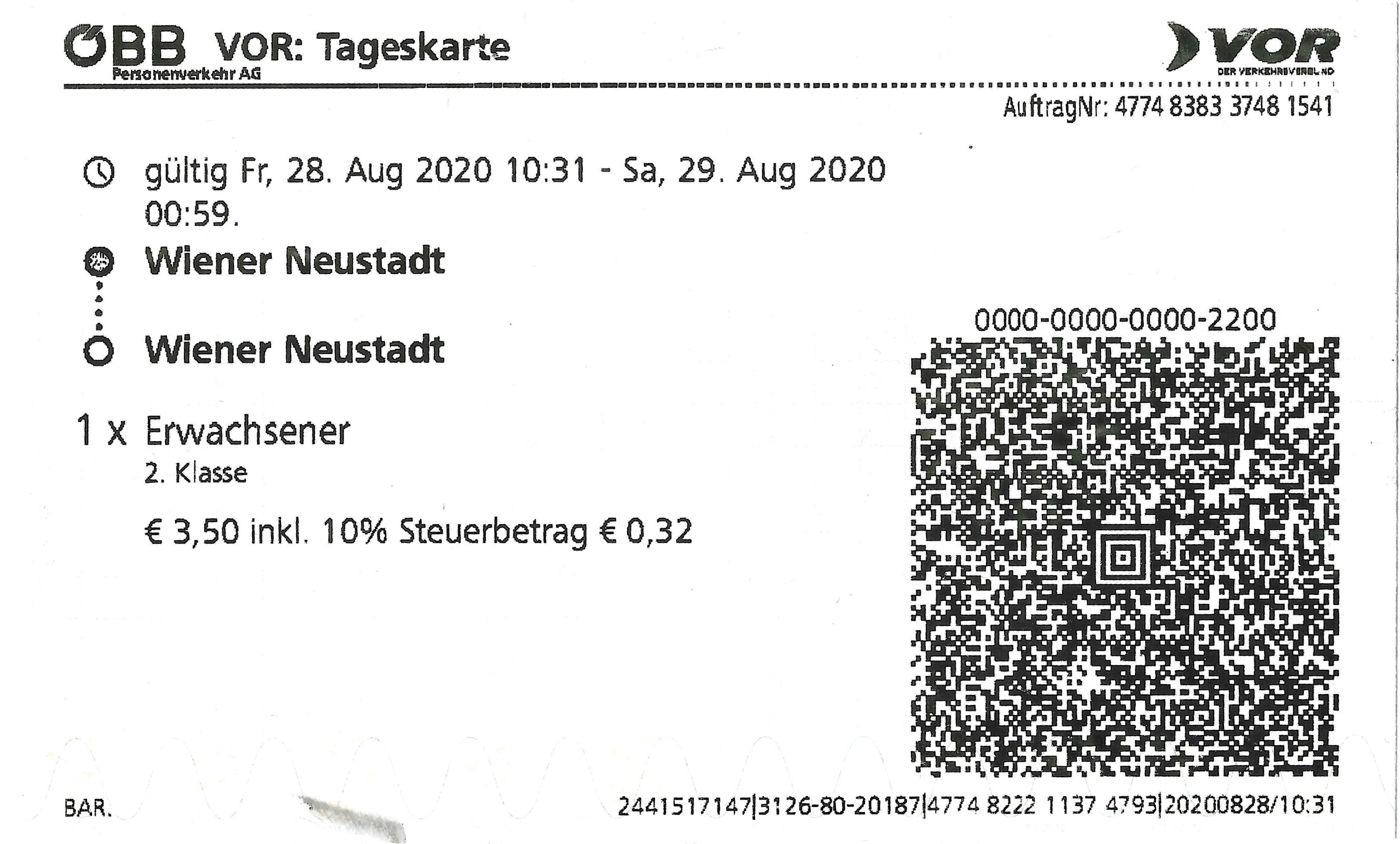 Wiener Neustadt — Tickets; Tickets (all)