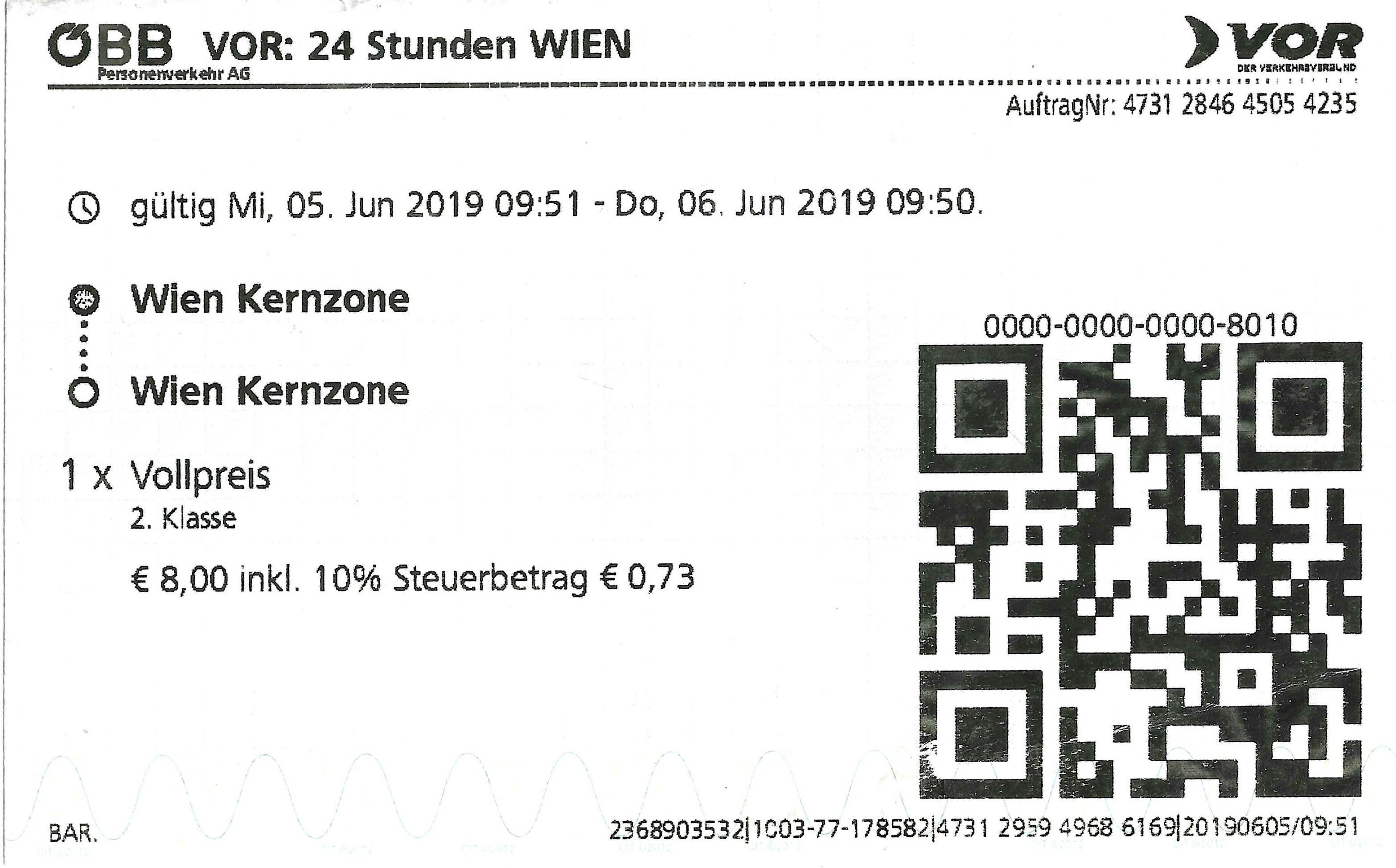 Vienna — Tickets; Tickets (all)