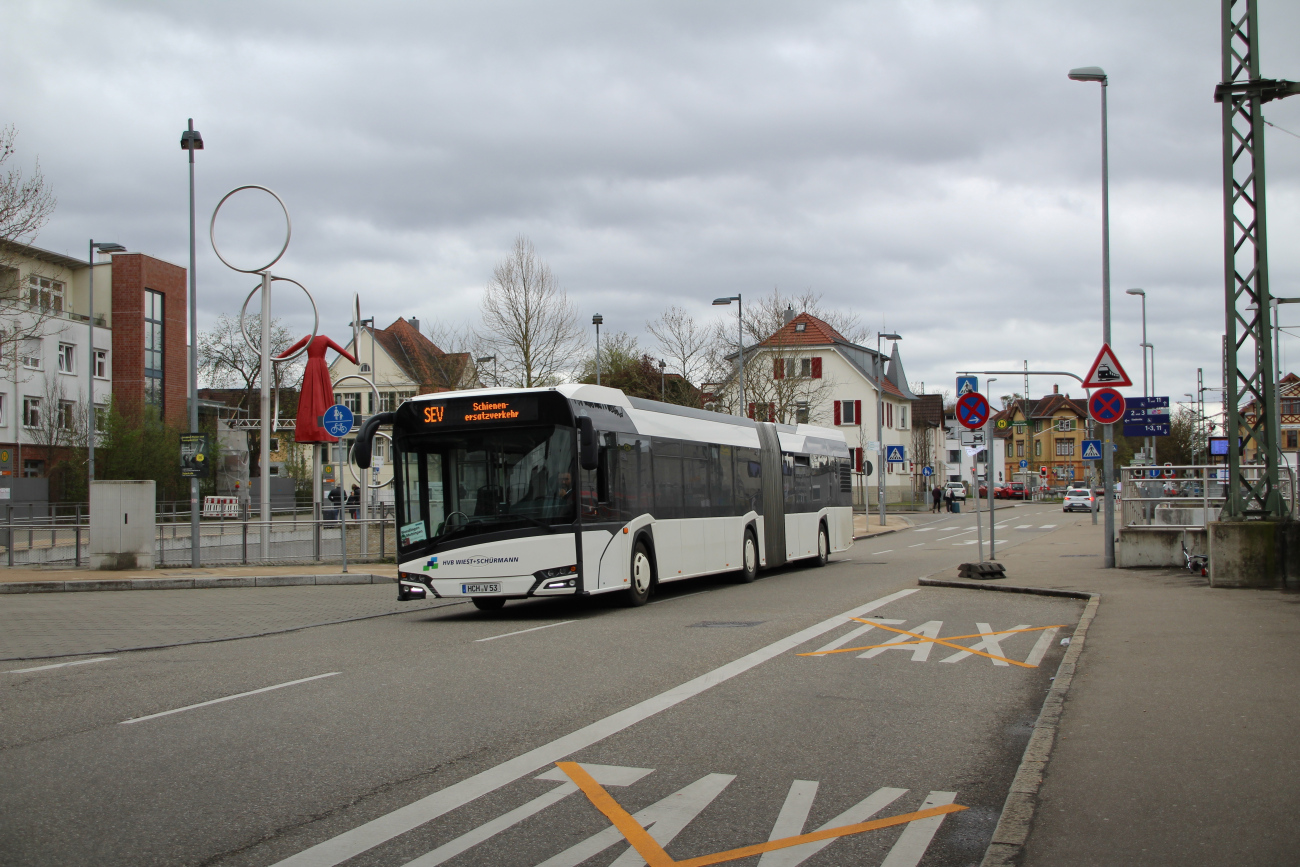 Balingen, Solaris Urbino IV 18 # HCH-V 53; Stuttgart — SEV Stuttgart <> Tübingen (Neckar-Alb-Bahn)