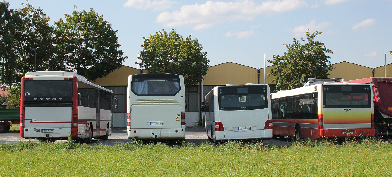 Würzburg, Setra S313UL # WÜ-VV 37; Würzburg, MAN A21 NL263 # WÜ-VV 38