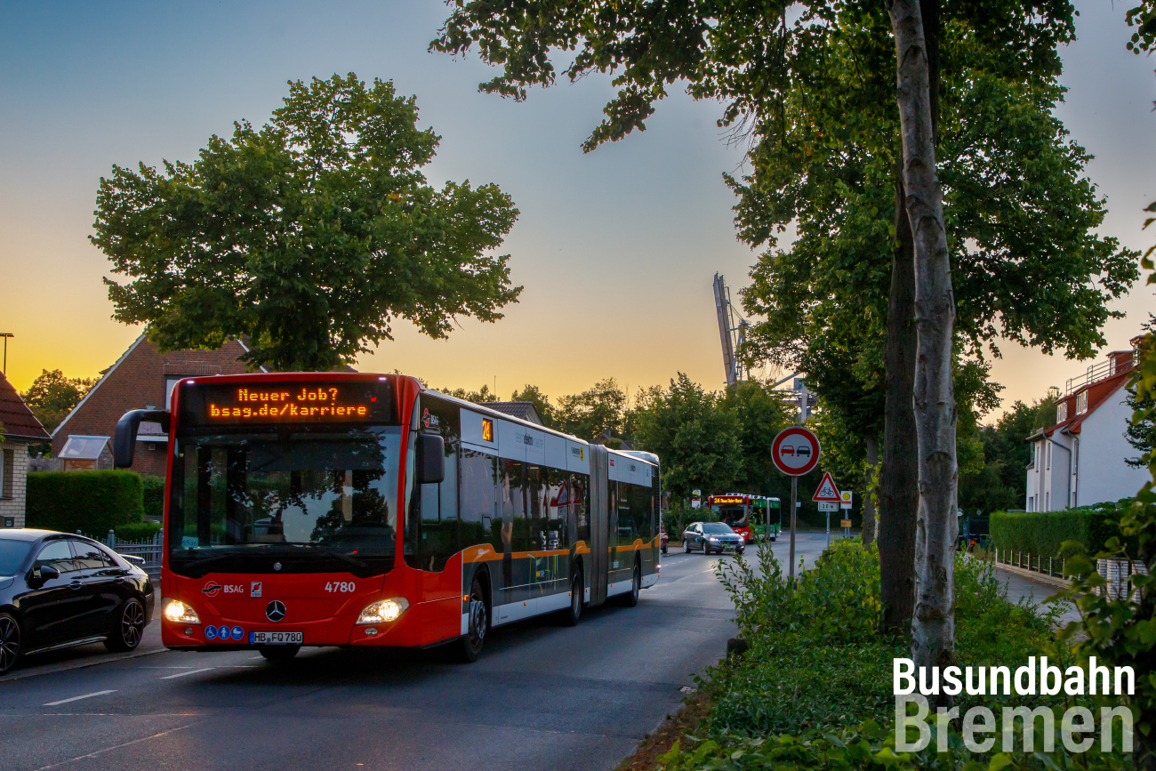 Bremen, Mercedes-Benz Citaro C2 G Hybrid # 4780