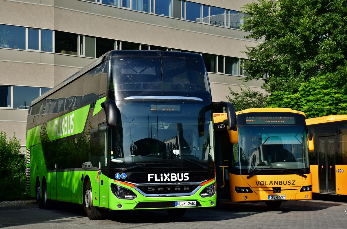 Ulm, Setra S531DT # UL-SC 2401; Budapest, Credo Econell 12 # SSM-597
