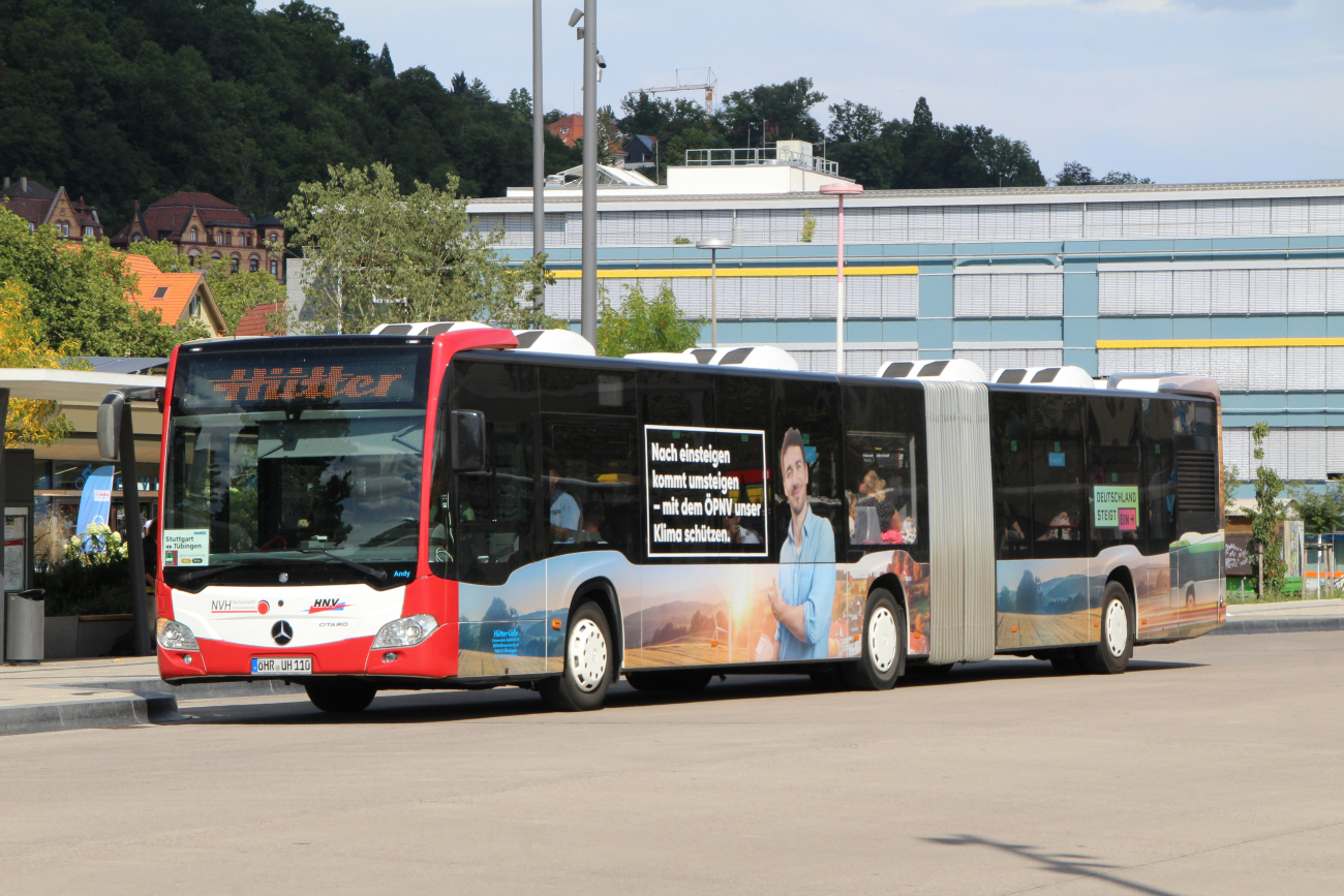 Künzelsau, Mercedes-Benz Citaro C2 G # ÖHR-UH 110; Stuttgart — SEV Stuttgart <> Tübingen (Neckar-Alb-Bahn)