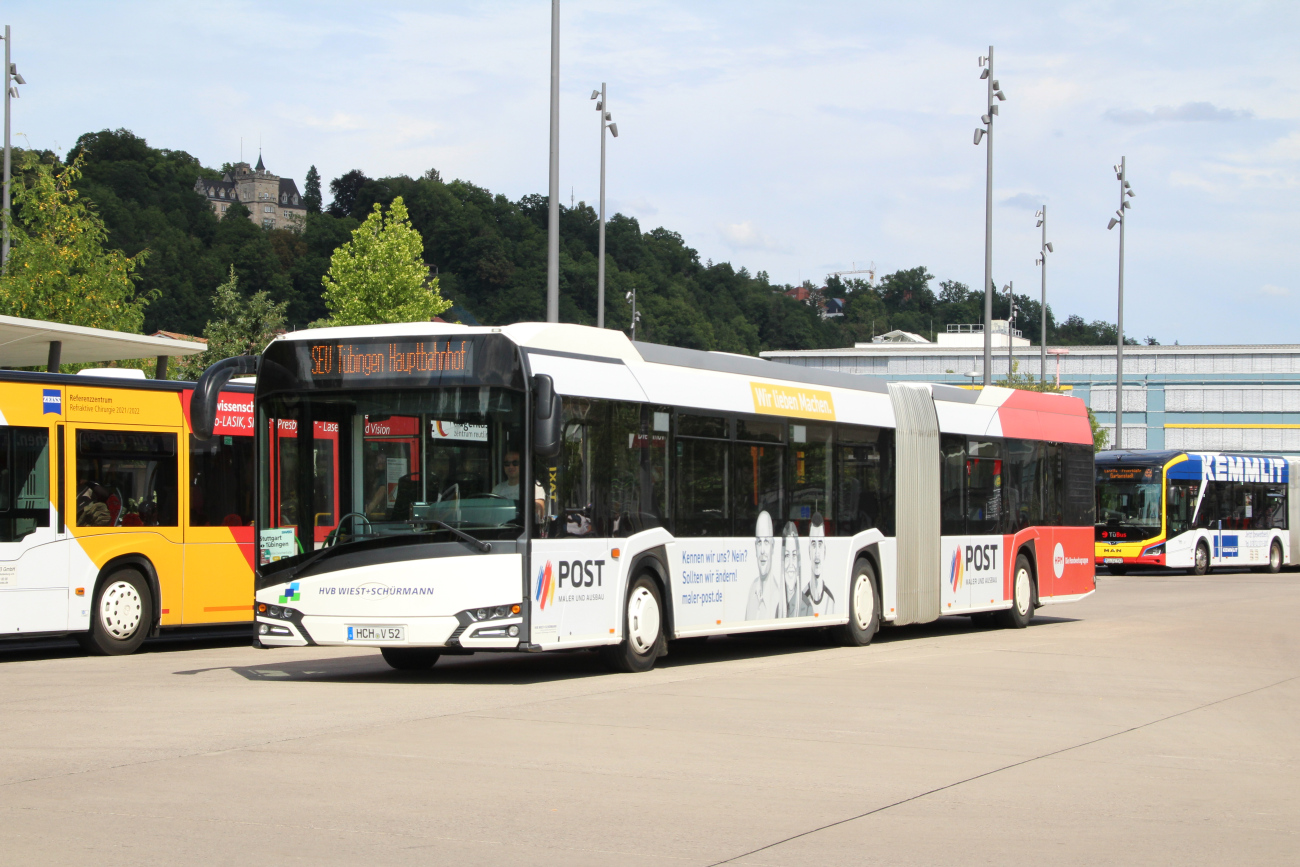 Balingen, Solaris Urbino IV 18 # HCH-V 52; Stuttgart — SEV Stuttgart <> Tübingen (Neckar-Alb-Bahn)