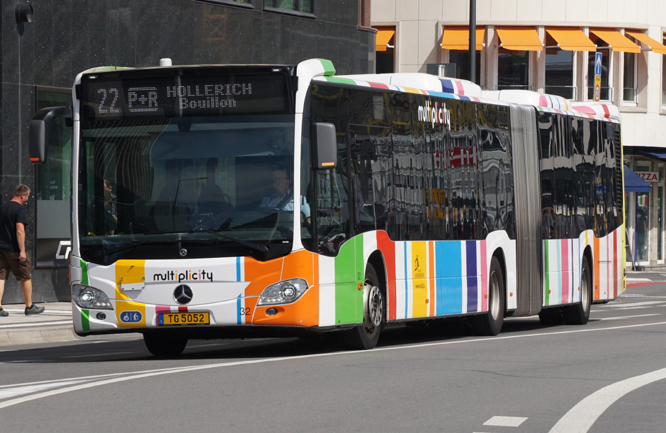 Luxembourg-ville, Mercedes-Benz Citaro C2 G Hybrid # 32