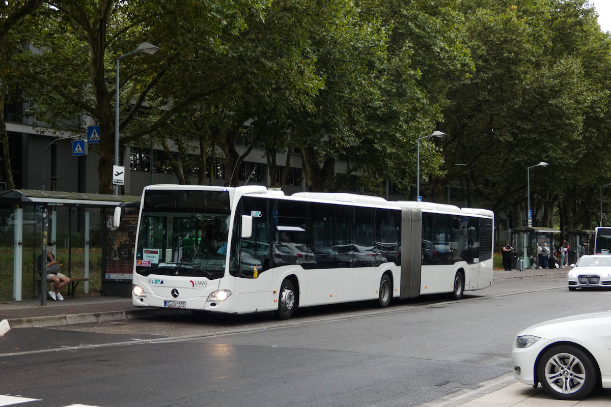 Groß-Gerau, Mercedes-Benz Citaro C2 G # 98; Freiburg im Breisgau — SEV Rheintalbahn