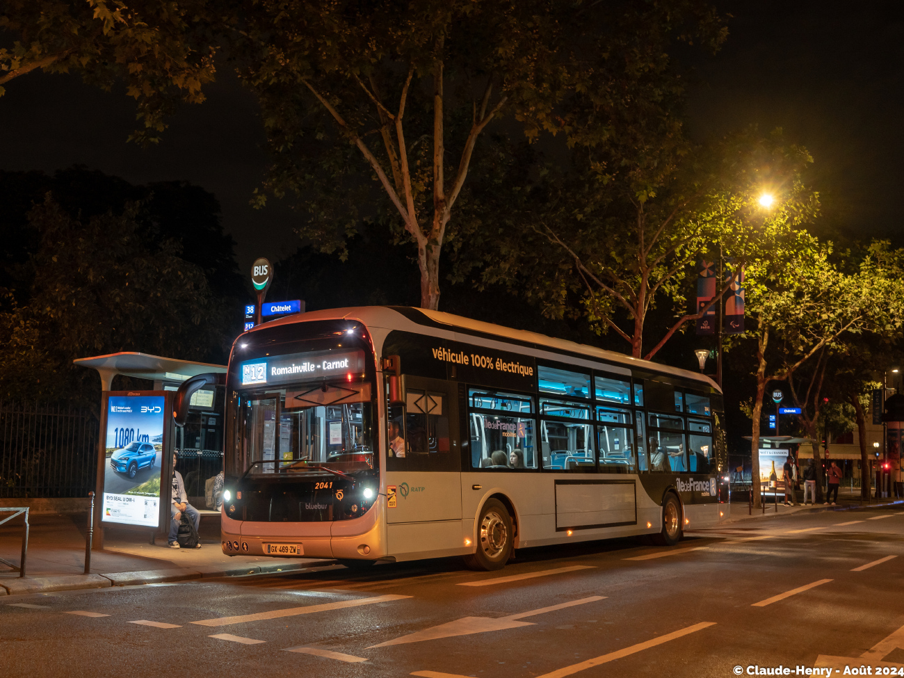 Paris, Bolloré Bluebus 12 II # 2041
