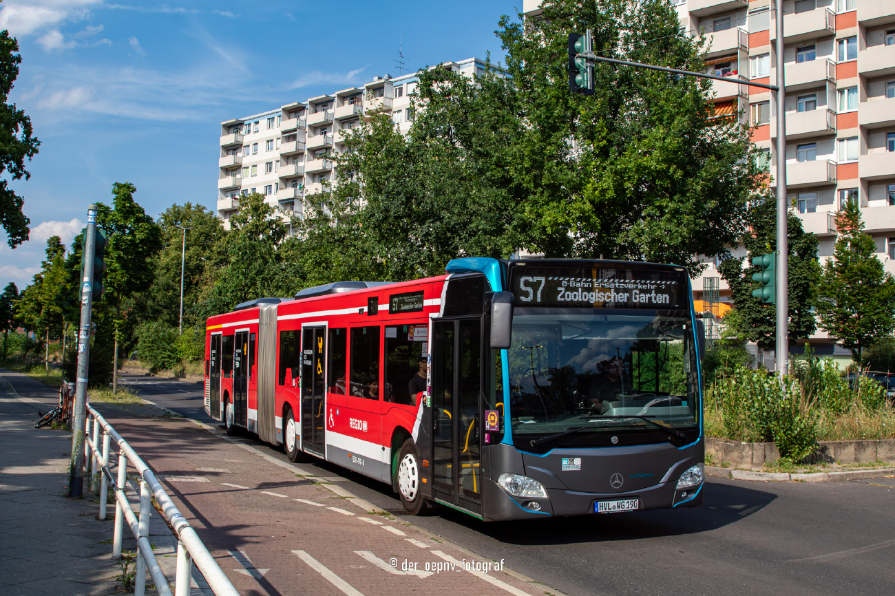Nauen, Mercedes-Benz Citaro C2 G # HVL-WG 190