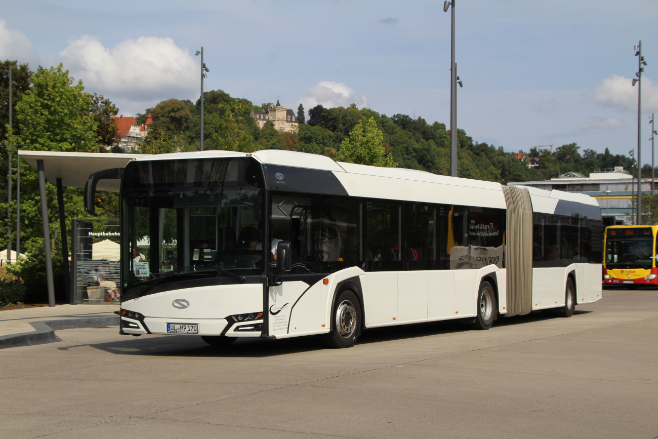 Ulm, Solaris Urbino IV 18 # UL-MP 170; Stuttgart — SEV Stuttgart <> Tübingen (Neckar-Alb-Bahn)