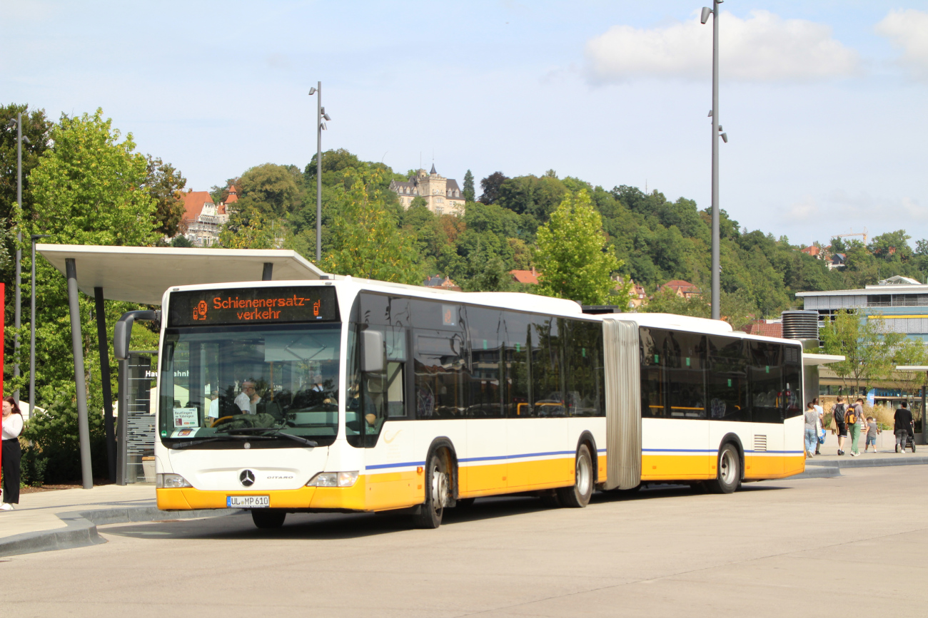 Ulm, Mercedes-Benz O530 Citaro Facelift G # UL-MP 610; Stuttgart — SEV Stuttgart <> Tübingen (Neckar-Alb-Bahn)