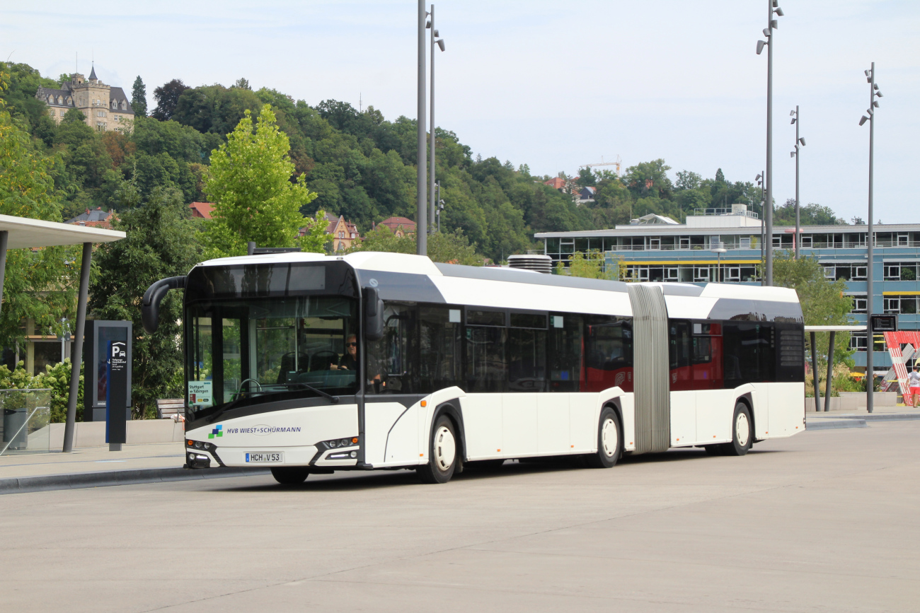 Balingen, Solaris Urbino IV 18 # HCH-V 53; Stuttgart — SEV Stuttgart <> Tübingen (Neckar-Alb-Bahn)