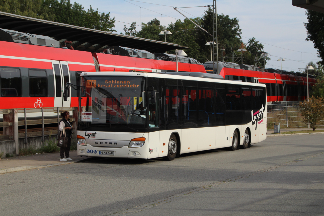 Karlstadt am Main, Setra S418LE business # MSP-LY 418; Nuremberg — SEV Nürnberg <> Augsburg