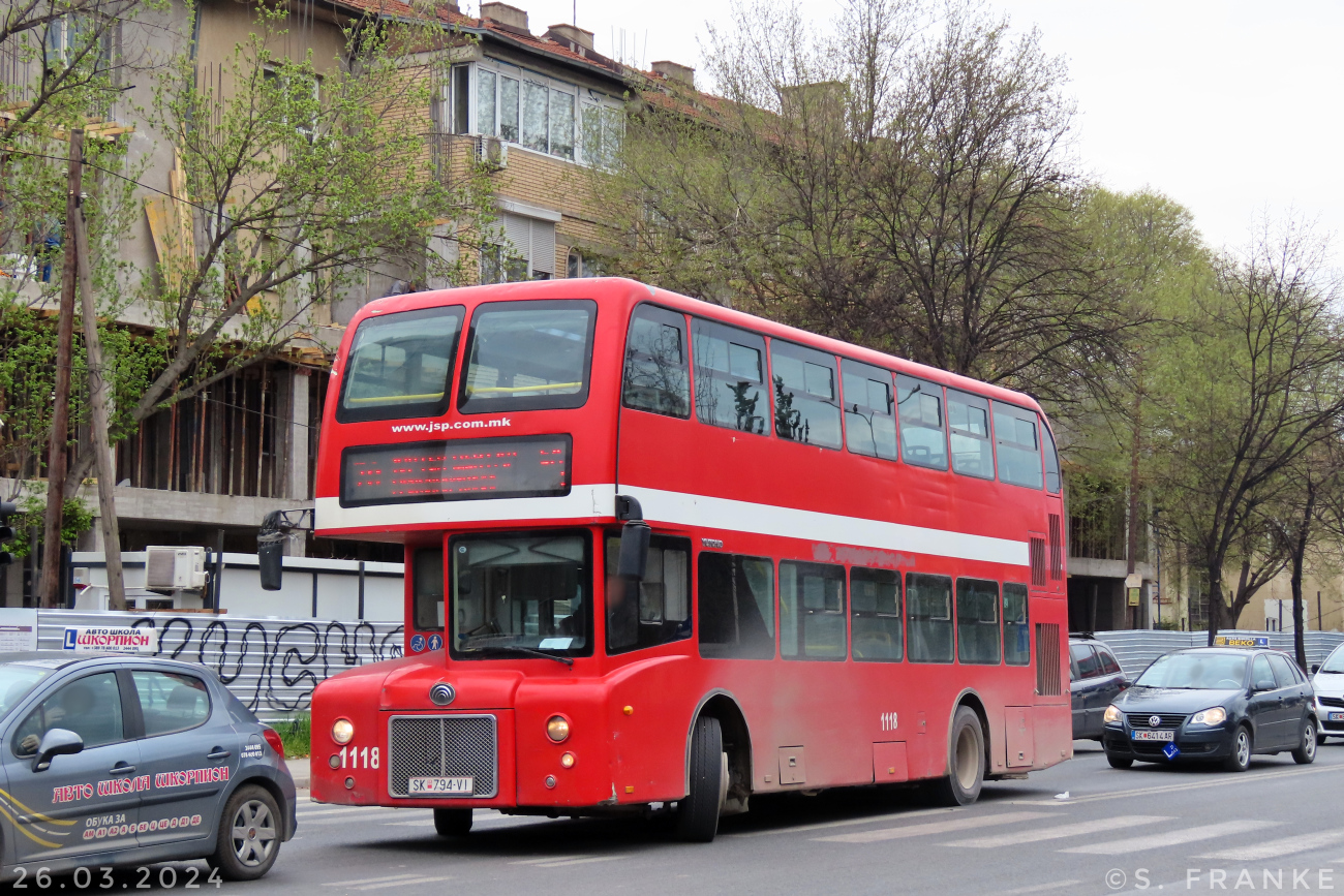 Skopje, Yutong ZK6116HGS City Master # 1118