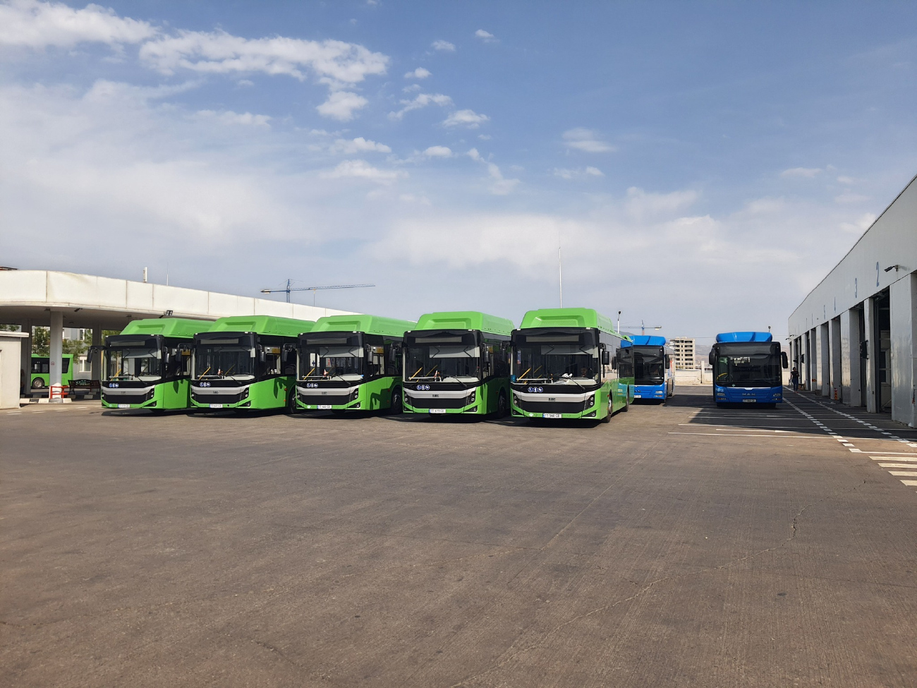 Tbilisi, BMC Procity II 12 CNG # TT-540-CB; Tbilisi, BMC Procity II 12 CNG # TT-611-CB; Tbilisi, BMC Procity II 12 CNG # TT-468-CB; Tbilisi, BMC Procity II 12 CNG # TT-627-CB; Tbilisi, BMC Procity II 12 CNG # TT-929-CB; Tbilisi — Bus Depot N2