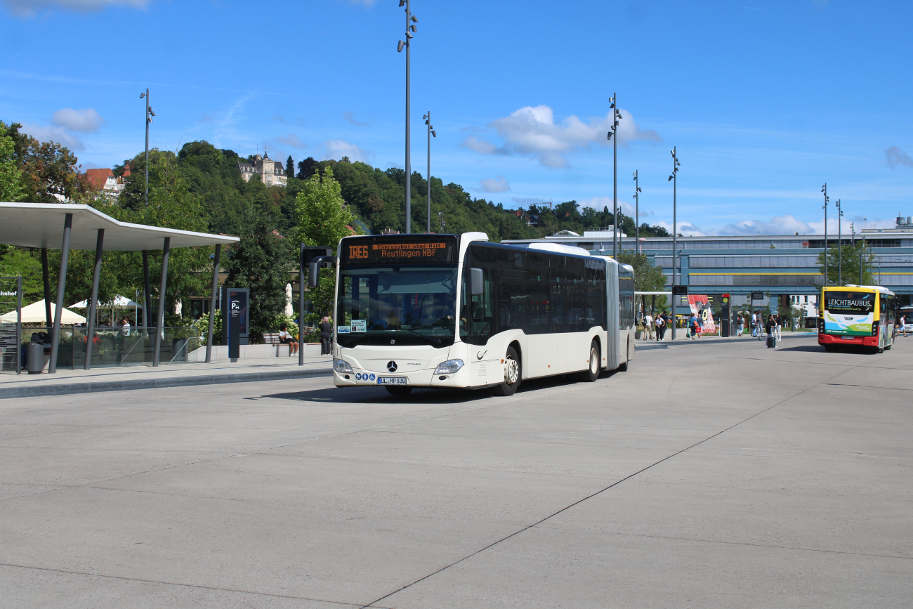 Ulm, Mercedes-Benz Citaro C2 G Hybrid nr. UL-MP 830; Stuttgart — SEV Stuttgart <> Tübingen (Neckar-Alb-Bahn)