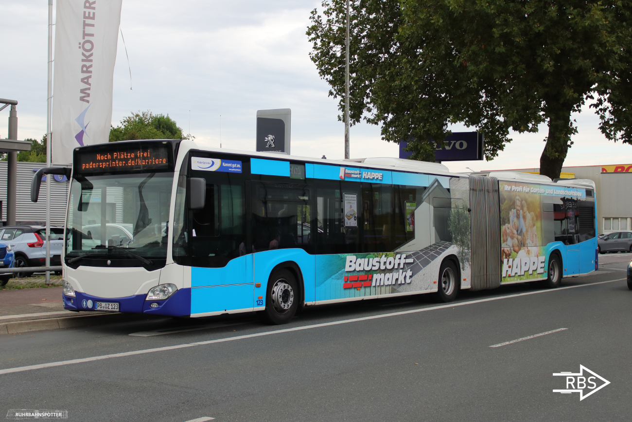 Paderborn, Mercedes-Benz Citaro C2 G nr. 123; Paderborn — Tag der offenen Tür — PaderSprinter 8.9.2024