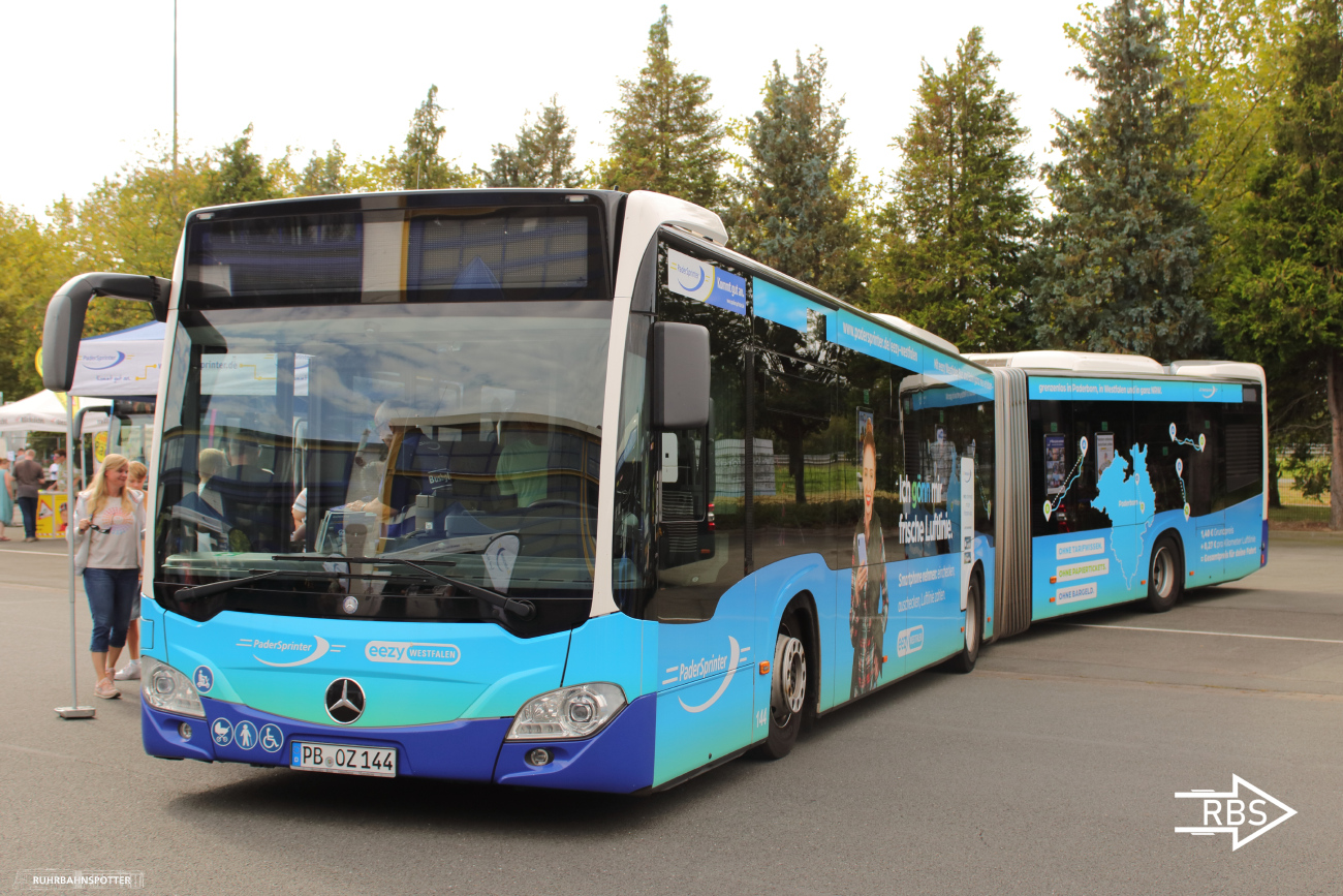 Paderborn, Mercedes-Benz Citaro C2 G # 144; Paderborn — Tag der offenen Tür — PaderSprinter 8.9.2024