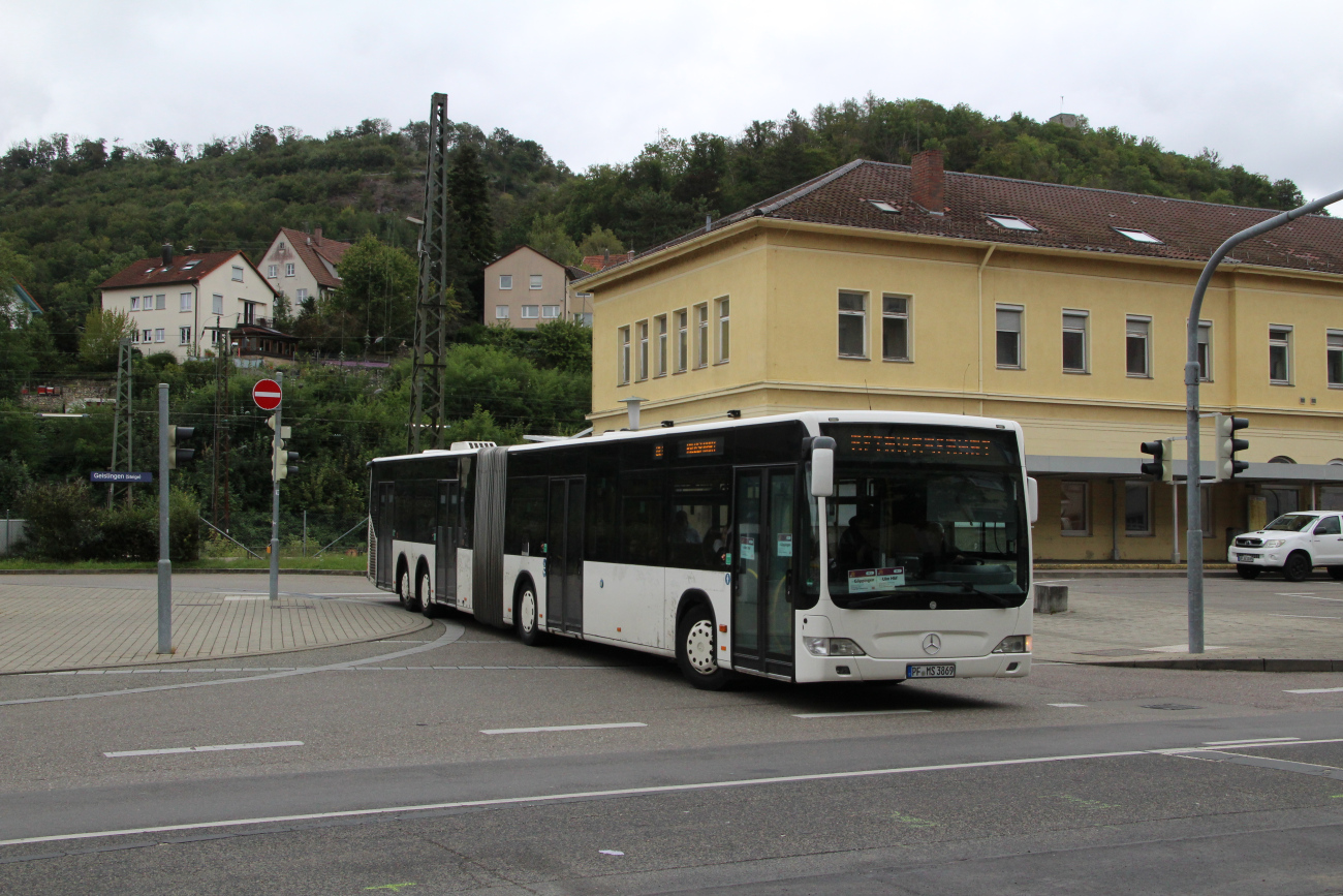 Pforzheim, Mercedes-Benz O530 CapaCity GL # PF-MS 3869; Stuttgart — SEV Stuttgart <> Ulm (Filstalbahn)