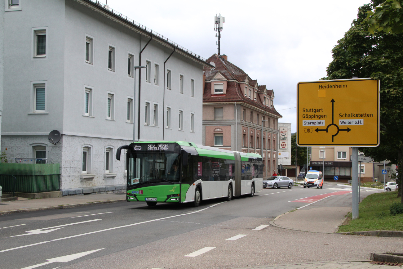 Tübingen, Solaris Urbino IV 18 # TÜ-W 379; Stuttgart — SEV Stuttgart <> Ulm (Filstalbahn)