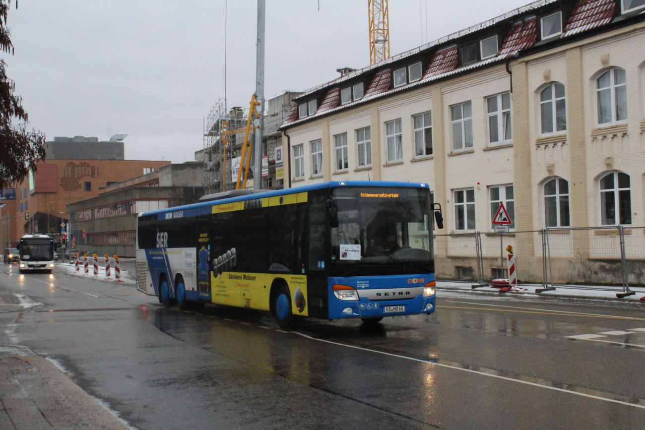 Villingen-Schwenningen, Setra S418LE business # VS-ND 60; Stuttgart — EV Digitaler Knoten Stuttgart — 2024; Böblingen — SEV (Stuttgart -) Böblingen — Singen (Gäubahn)