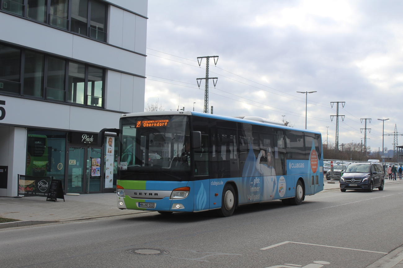 Heilbronn, Setra S415LE business nr. 102; Böblingen — SEV (Stuttgart -) Böblingen — Singen (Gäubahn)