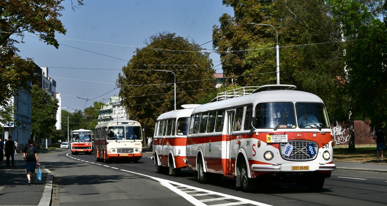 Ostrava, Škoda 706 RTO CAR # 247; Ostrava — 7. 9. 2024 — Parade to 130th anniversary of Ostrava public transport