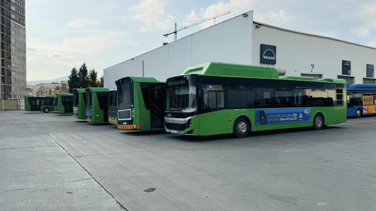Tbilisi, BMC Procity II 12 CNG # TT-605-CB; Tbilisi, BMC Procity II 12 CNG # TT-636-CB; Tbilisi — Bus Depot N2