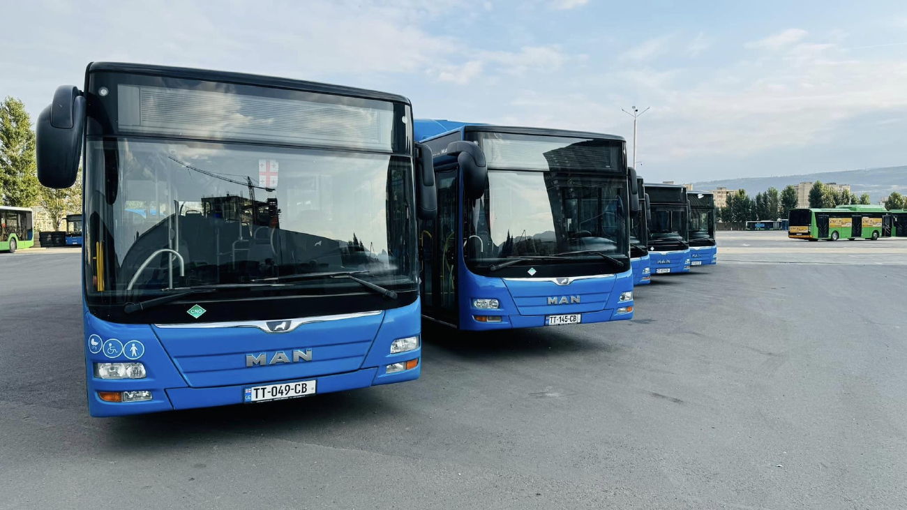 Tbilisi, MAN A21 Lion's City NL313 CNG # TT-049-CB; Tbilisi, MAN A21 Lion's City NL313 CNG # TT-145-CB; Tbilisi — Bus Depot N2