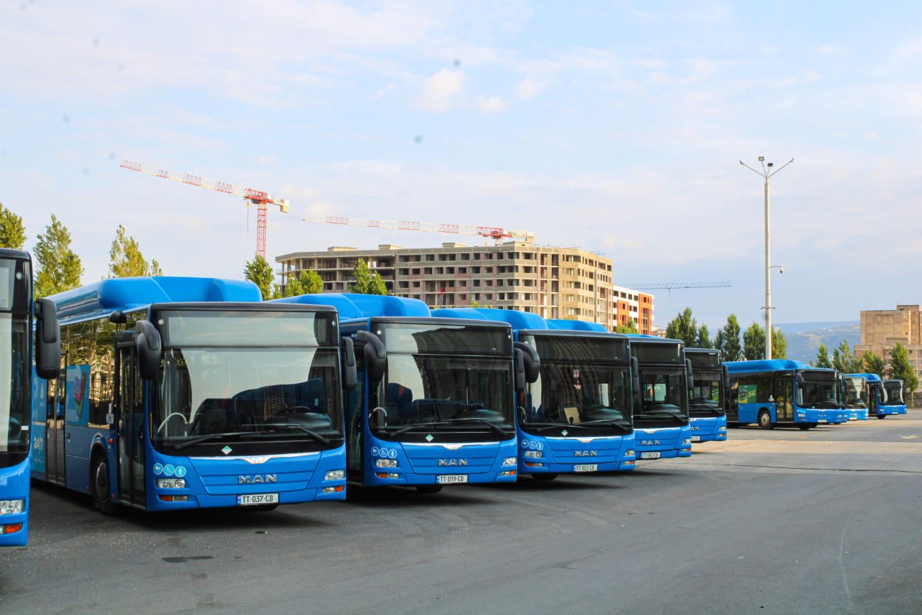 Tbilisi, MAN A21 Lion's City NL313 CNG # TT-037-CB; Tbilisi, MAN A21 Lion's City NL313 CNG # TT-019-CB; Tbilisi, MAN A21 Lion's City NL313 CNG # TT-022-CB; Tbilisi, MAN A21 Lion's City NL313 CNG # TT-062-CB; Tbilisi, MAN A21 Lion's City NL313 CNG # TT-083-CB; Tbilisi — Bus Depot N2