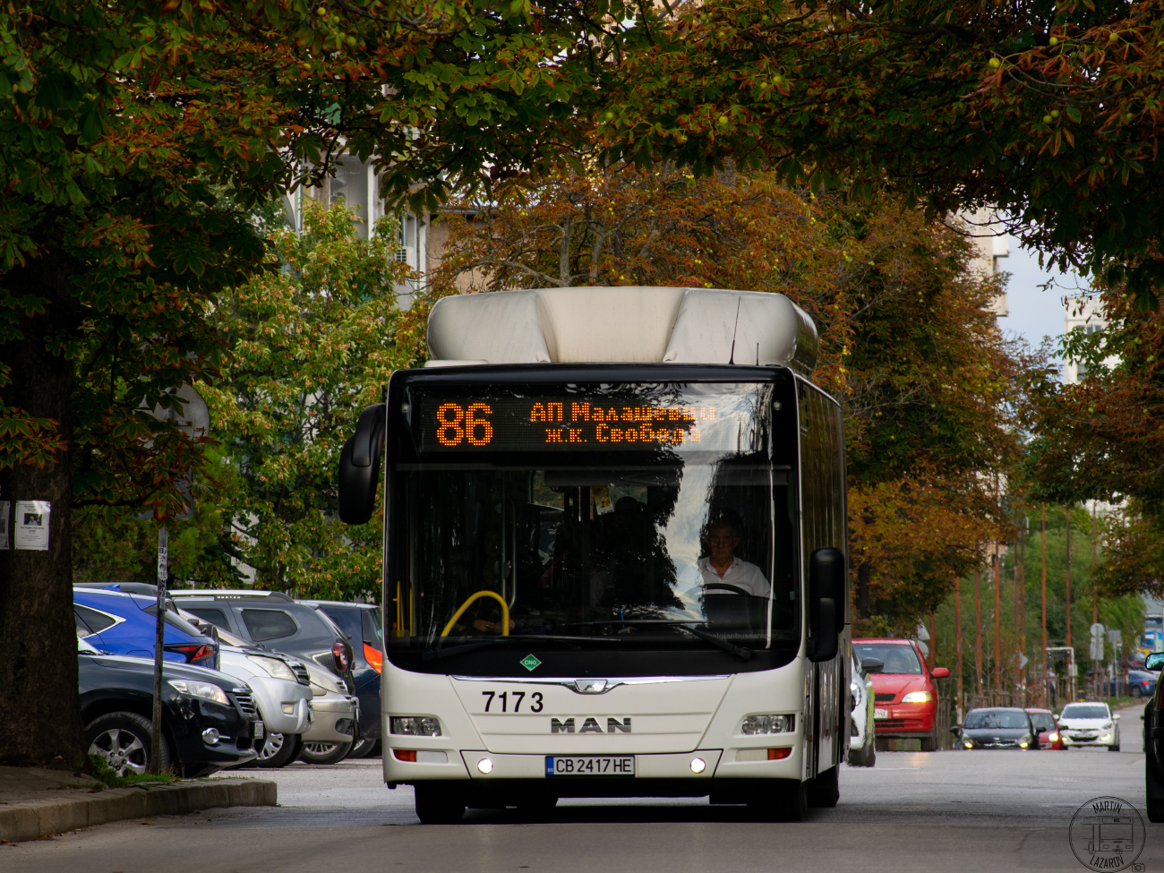 Sofia, MAN A21 Lion's City NL313 CNG # 7173