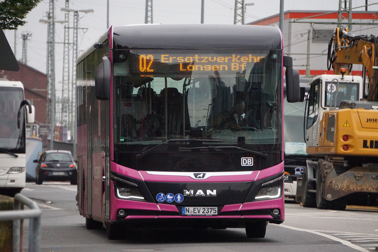Nuremberg, MAN 43C Lion's Intercity Ü LE360 EfficientHybrid # N-EV 2375; Frankfurt am Main — EV Generalsanierung Riedbahn 2024