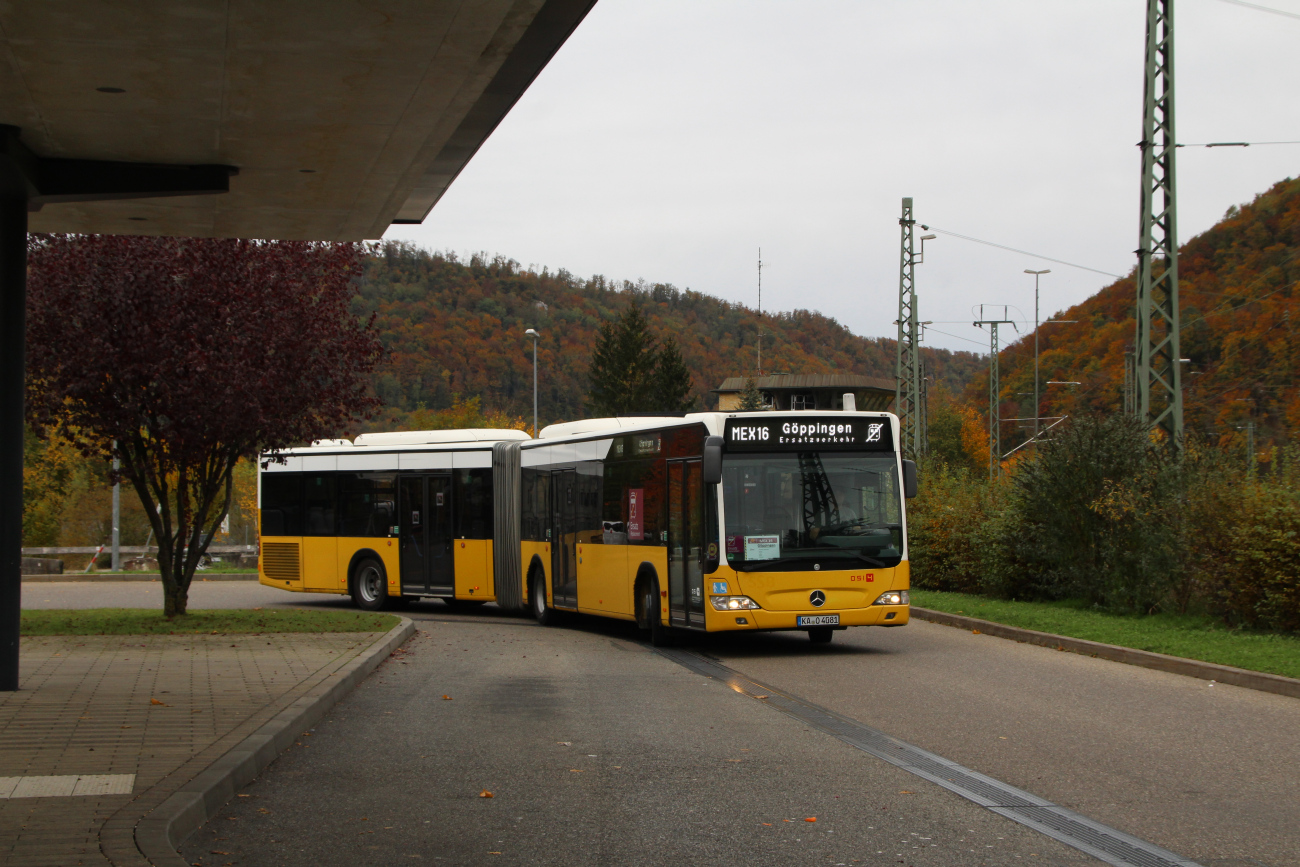 Karlsruhe, Mercedes-Benz O530 Citaro Facelift G # 081; Stuttgart — SEV Stuttgart <> Ulm (Filstalbahn)