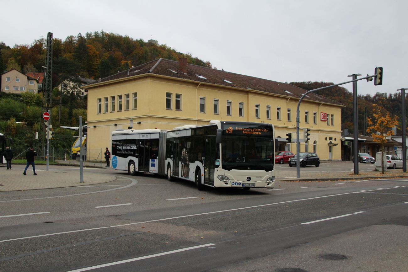 Ulm, Mercedes-Benz Citaro C2 G Hybrid # UL-MP 590; Stuttgart — SEV Stuttgart <> Ulm (Filstalbahn)