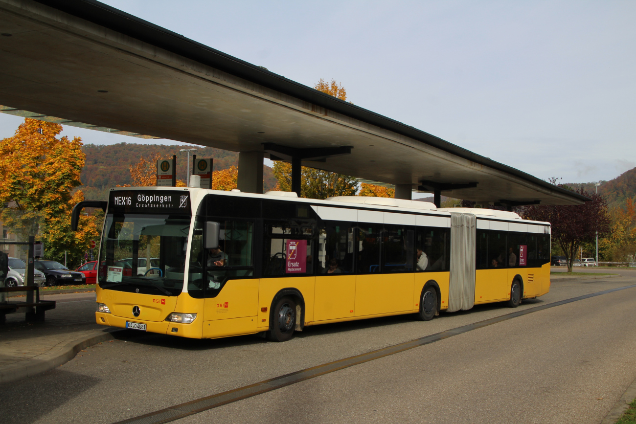 Karlsruhe, Mercedes-Benz O530 Citaro Facelift G # 081; Stuttgart — SEV Stuttgart <> Ulm (Filstalbahn)