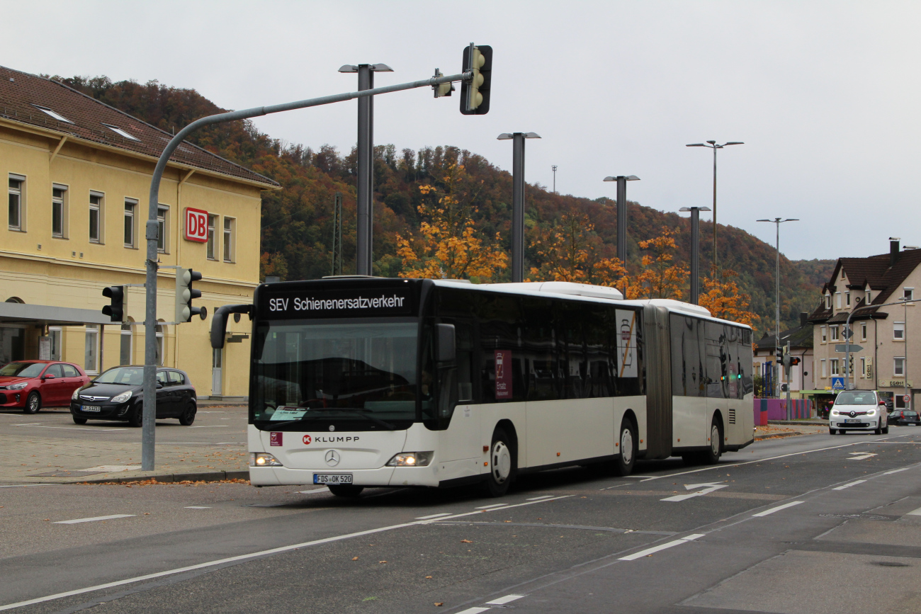 Freudenstadt, Mercedes-Benz O530 Citaro Facelift G # FDS-OK 520; Stuttgart — SEV Stuttgart <> Ulm (Filstalbahn)
